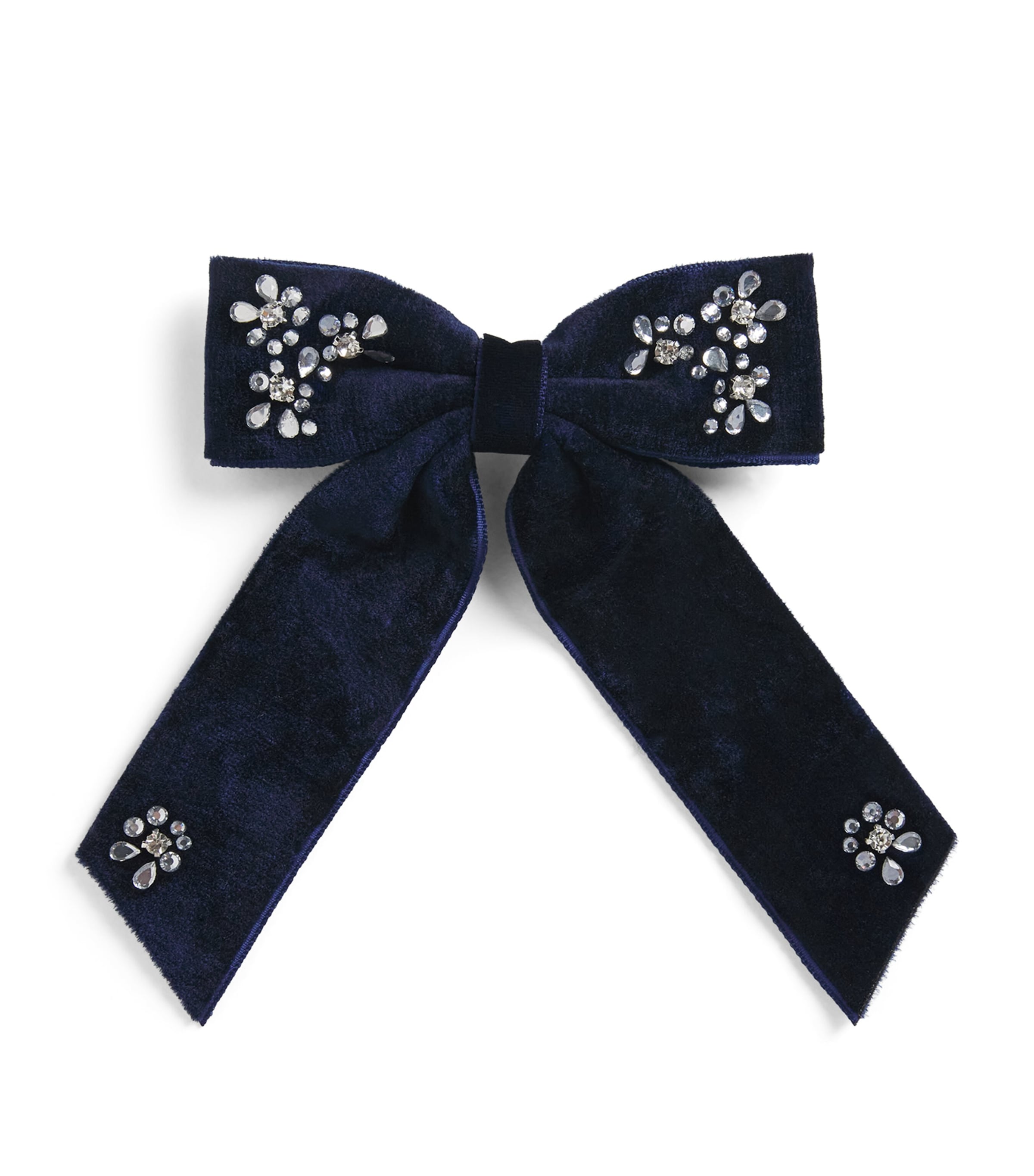 Tartine et Chocolat Velvet Rhinestone Hair Clip Image 1