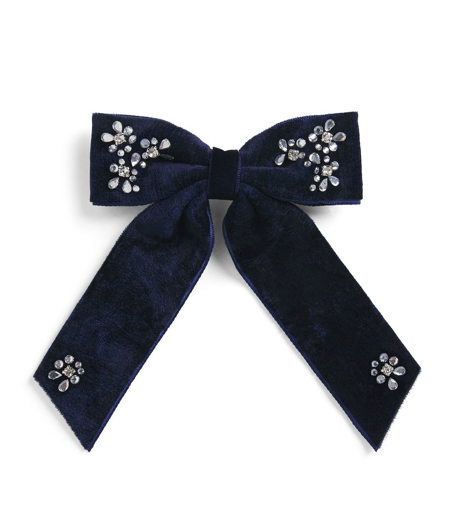 Tartine et Chocolat Velvet Rhinestone Hair Clip Image 1