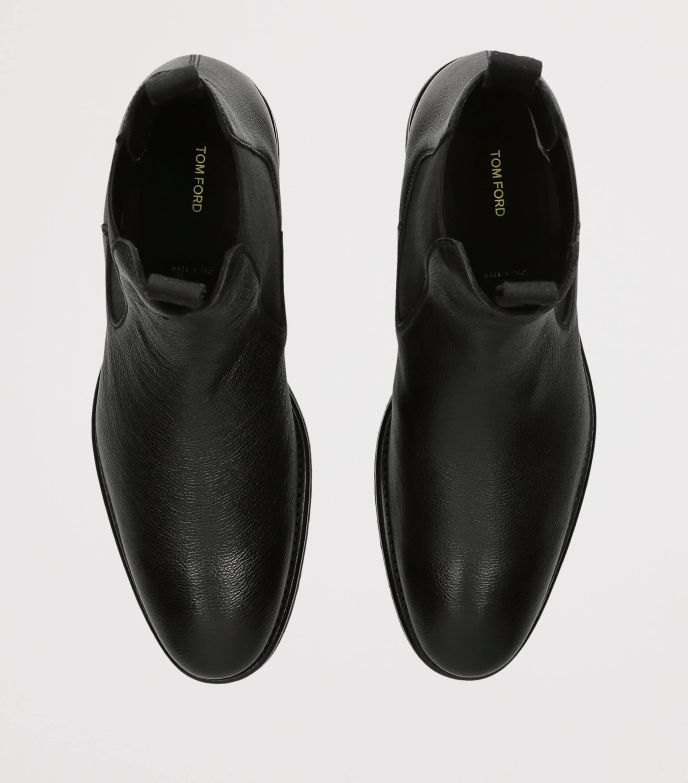 TOM FORD Leather Owen Chelsea Boots Black Image 4