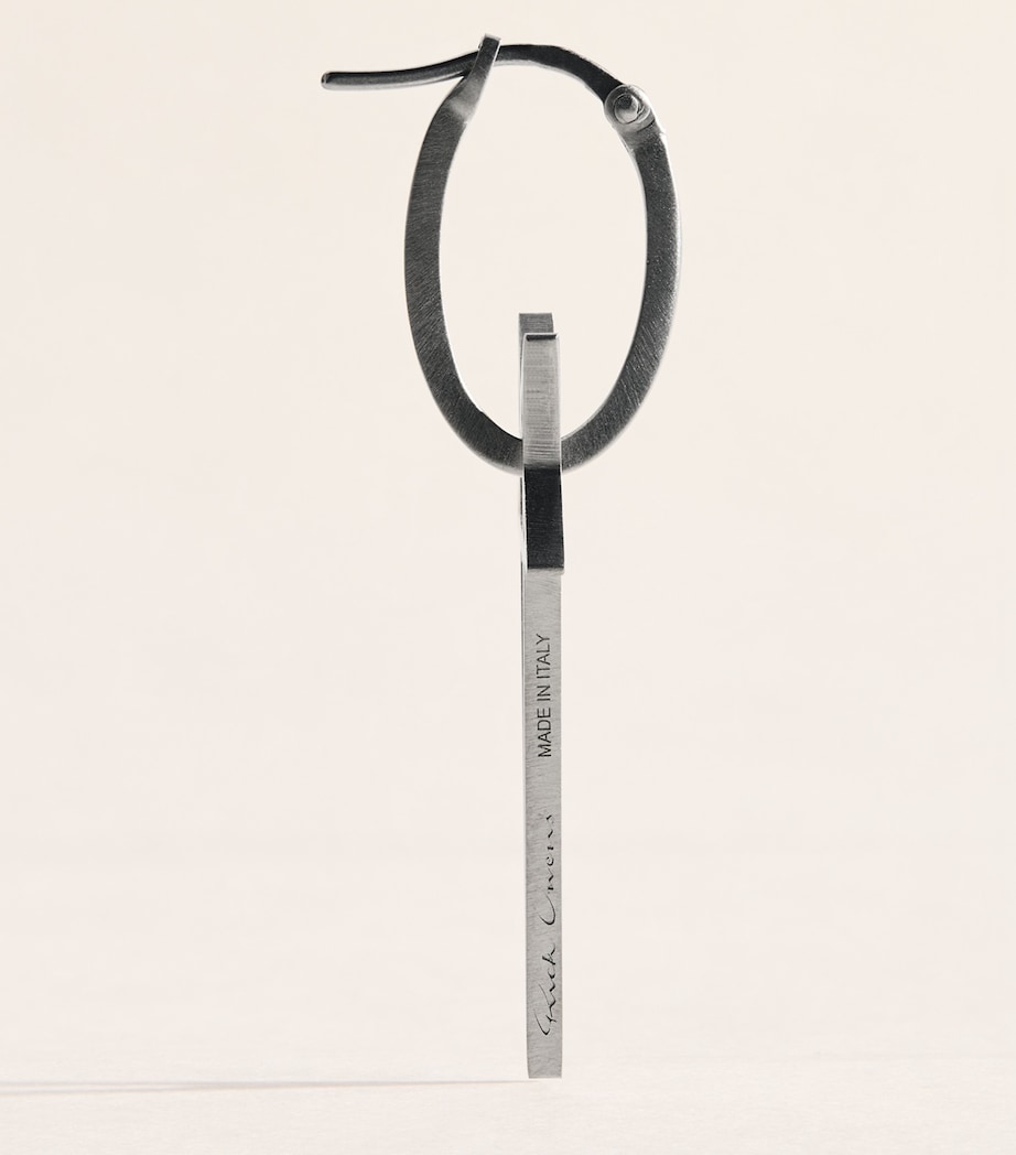 Rick Owens Pentagram Single Earring Silver Image 3