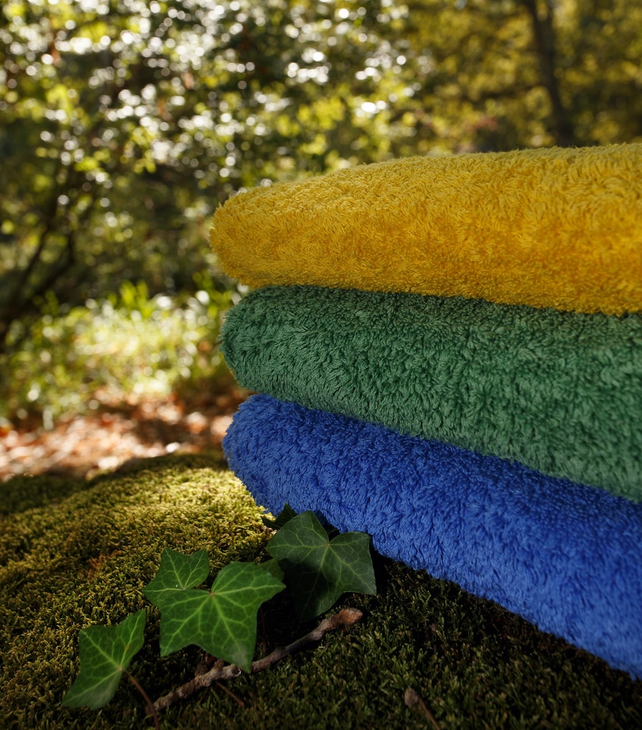 Abyss & Habidecor Egyptian Cotton Super Pile Bath Sheet (105cm x 80cm) British Green Image 5