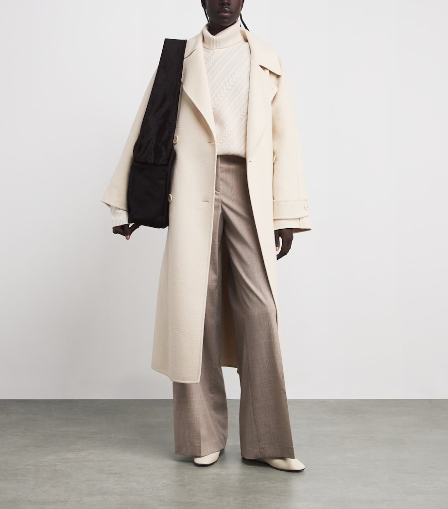 Merino Wool Cable-Knit Sweater IVORY Image 2