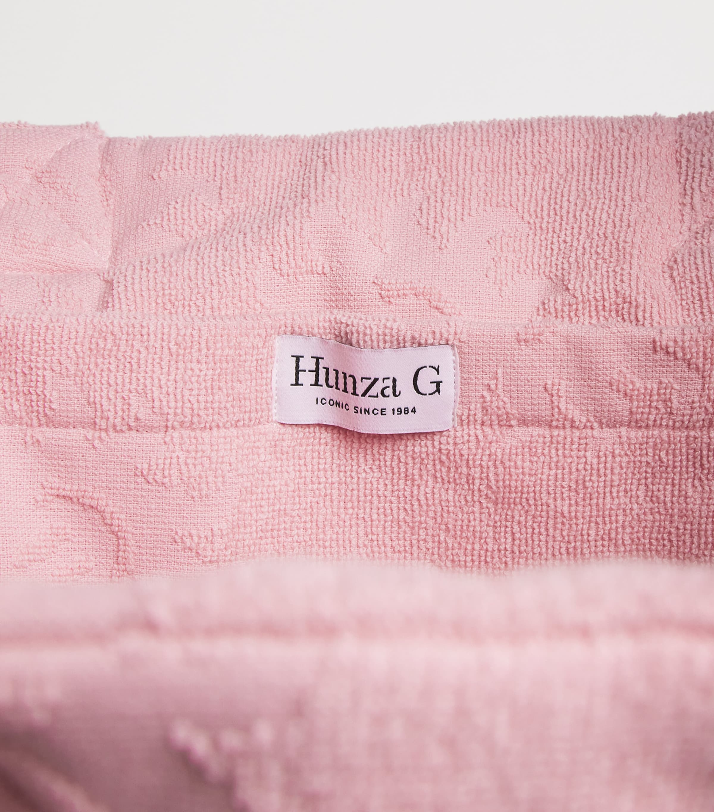 Hunza G Cotton Sunny Tote Bag Pink Image 5