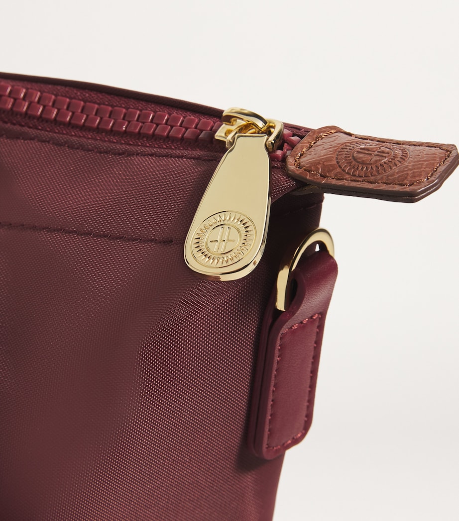 Harrods Grab Nylon Tote Bag Oxblood Image 6
