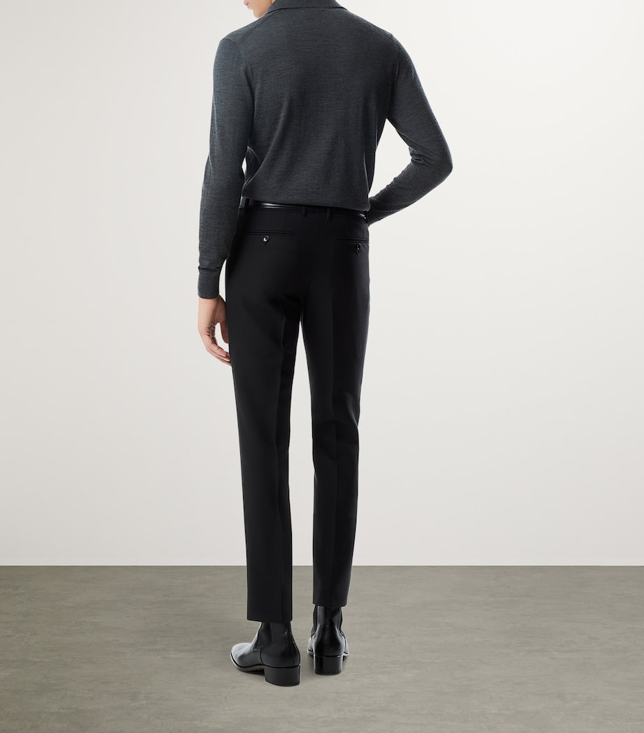 Wool Polo Shirt IG712 Image 3