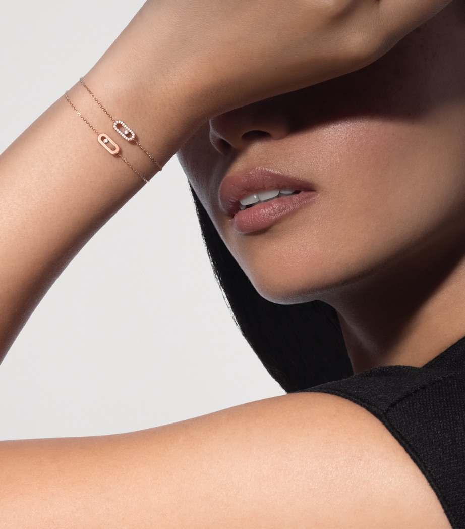 Messika Messika Care(s) Rose Gold and Diamond Children's Bracelet Pink Gold Image 2