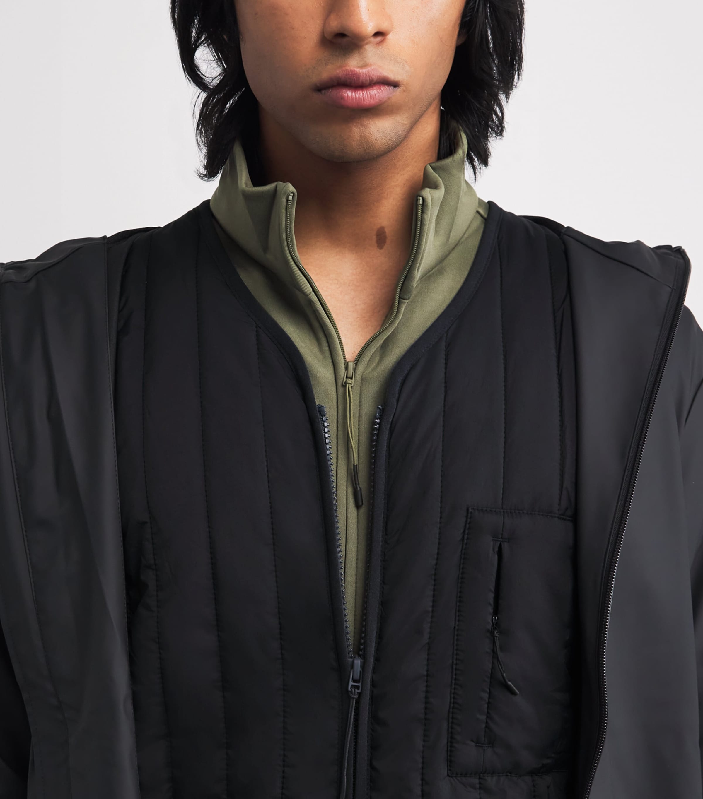 Quilted Banja Liner Jacket 47 NAVY Image 6