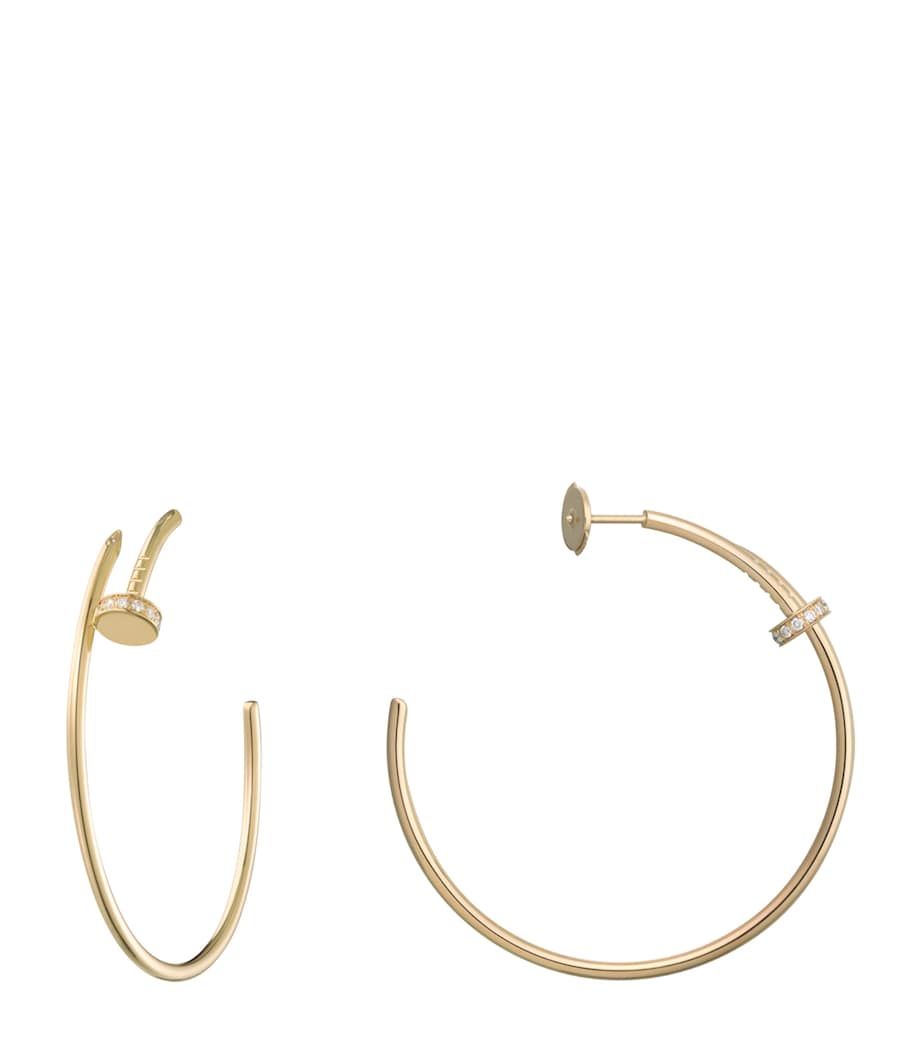 Cartier Yellow Gold and Diamond Juste un Clou Earrings Yellow Gold Image 2