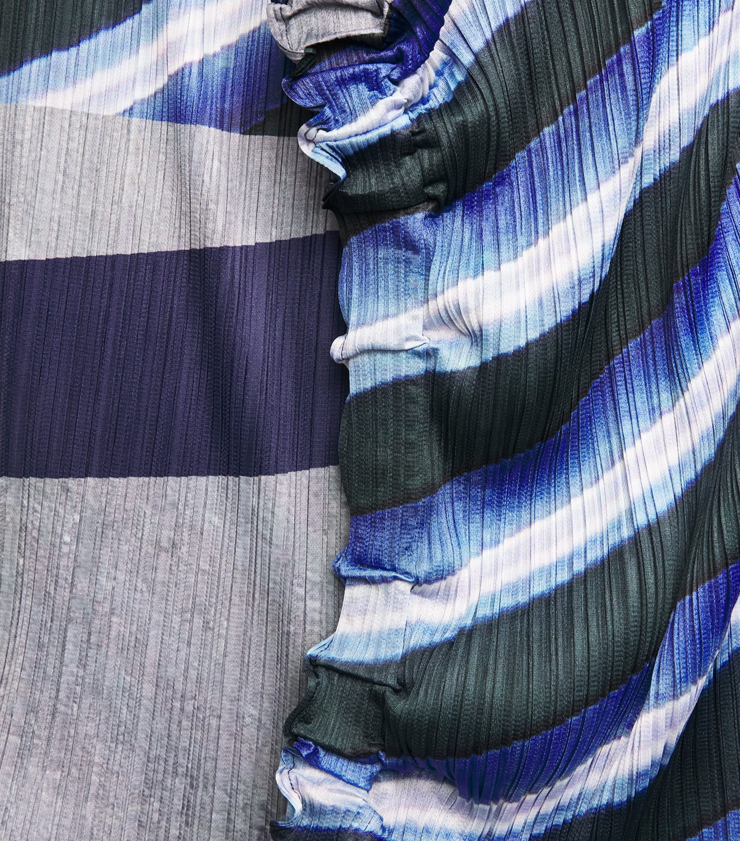 City Collage Midi Skirt GREY X NAVY Image 5