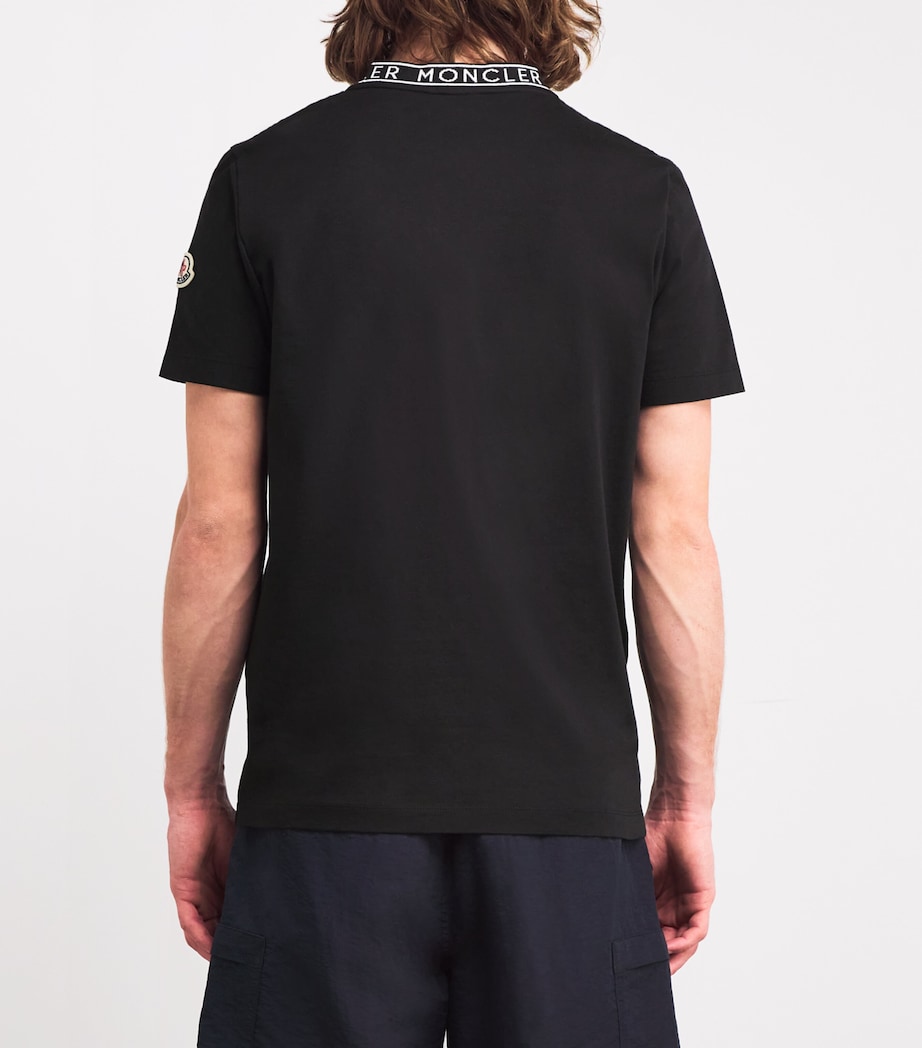 Cotton Logo-Trim T-Shirt 999 Image 4