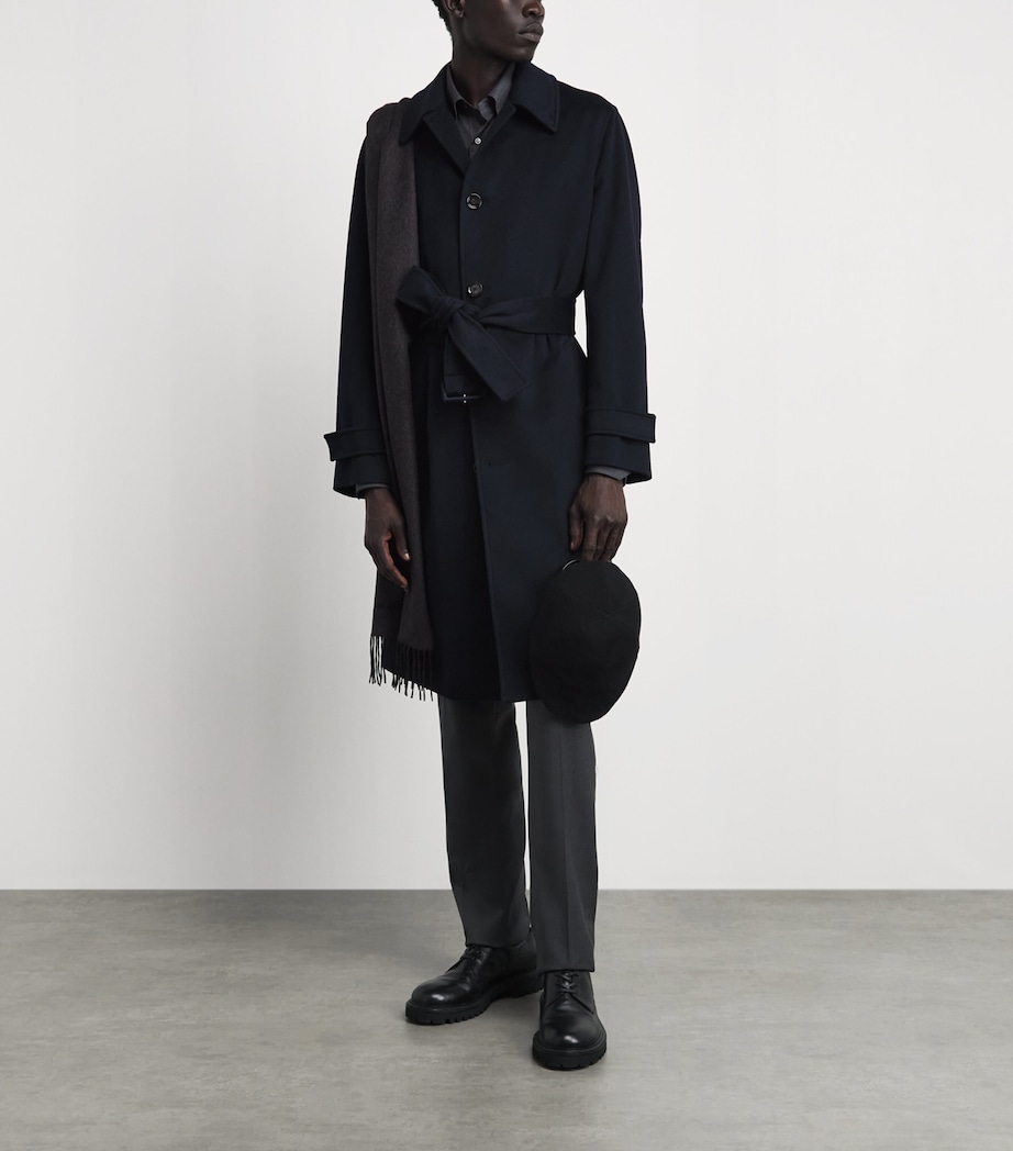 Giorgio Armani Wool-Blend Flat Cap Image 4