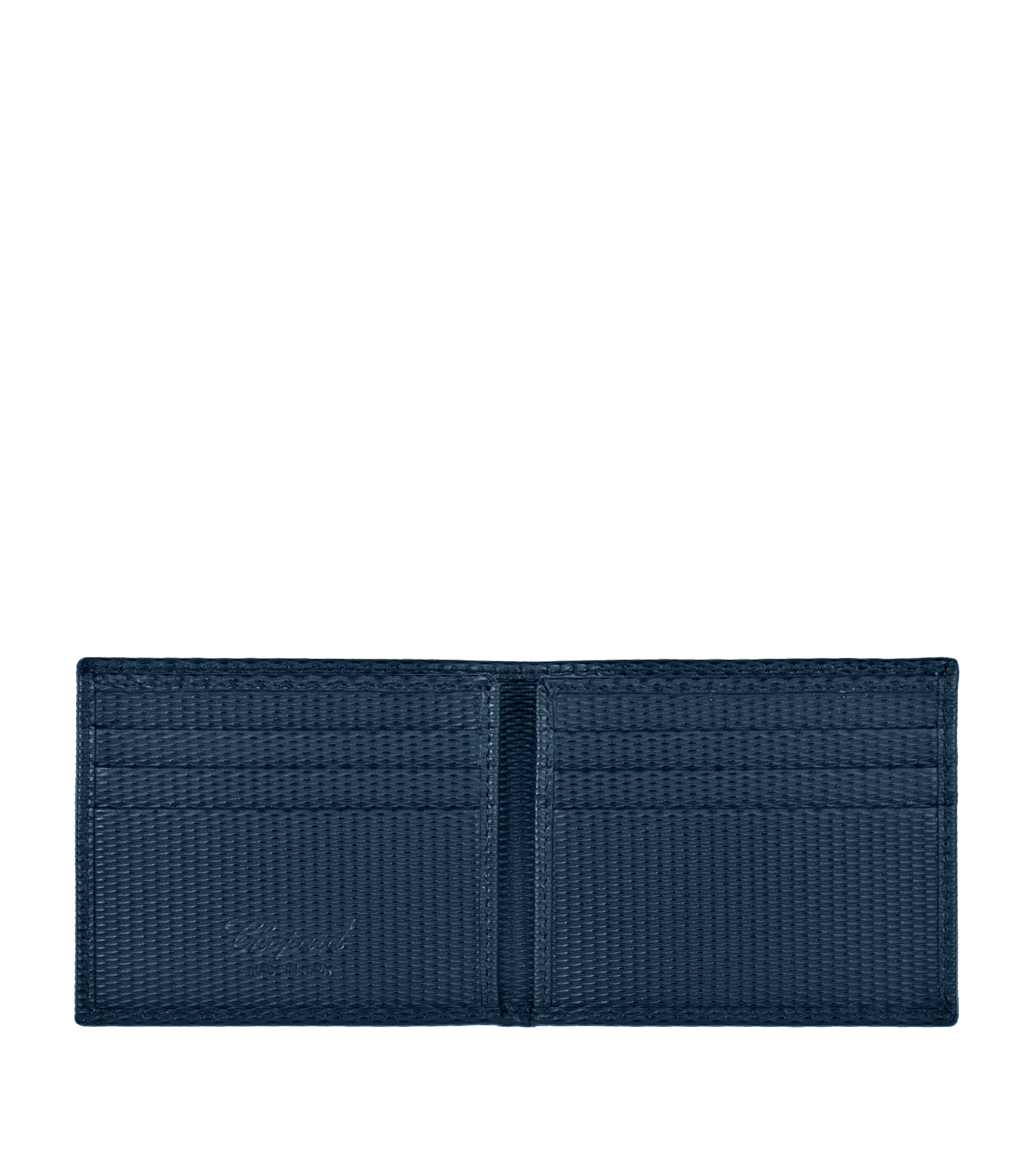 Leather Classic Mini Wallet BLUE Image 2