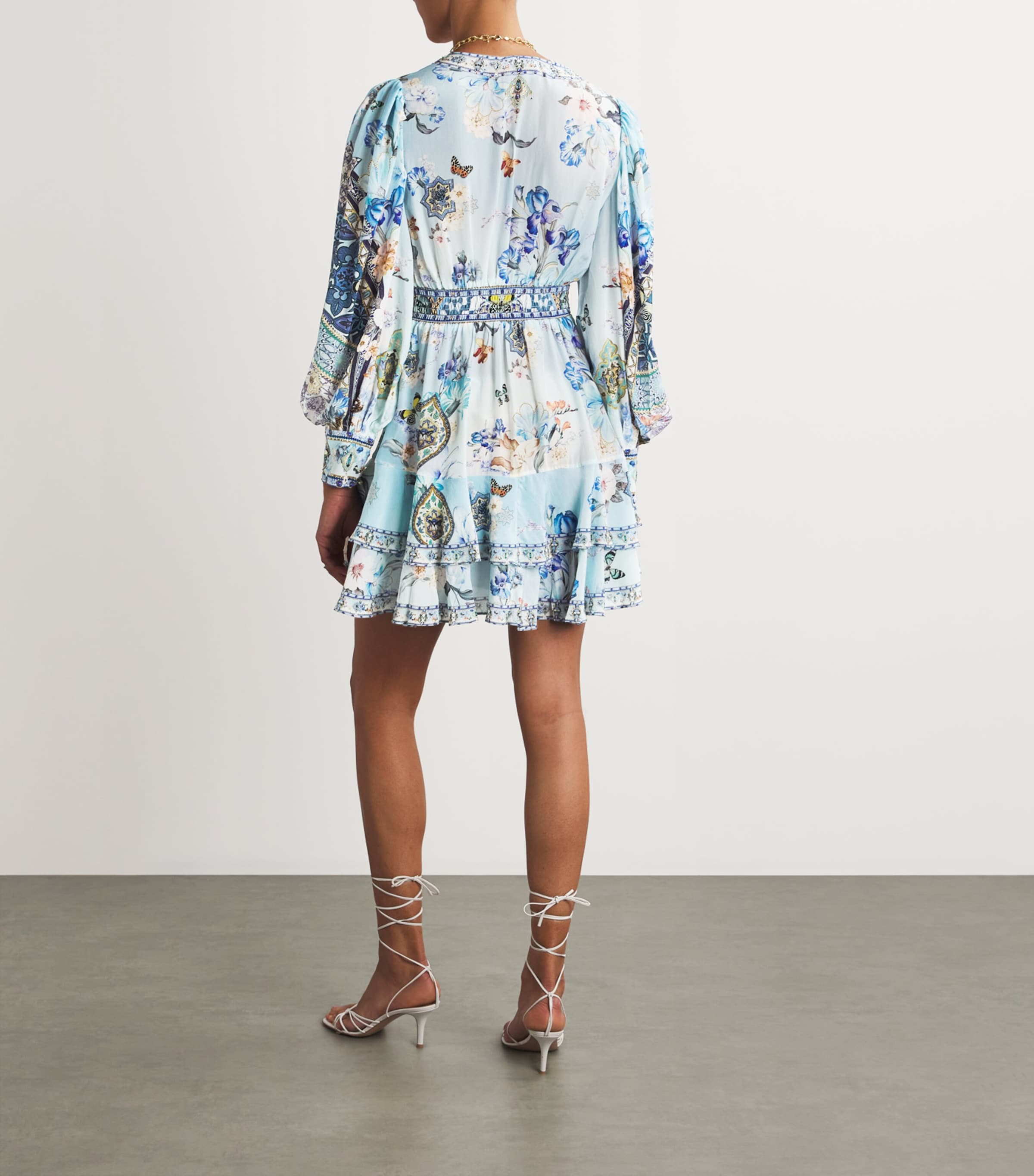 Camilla Womens Silk Mini Dress Almanpal Image 3