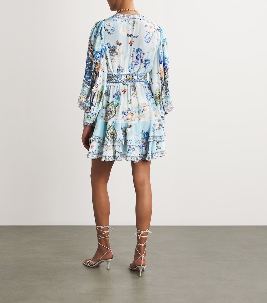 Camilla Womens Silk Mini Dress Almanpal Image 3