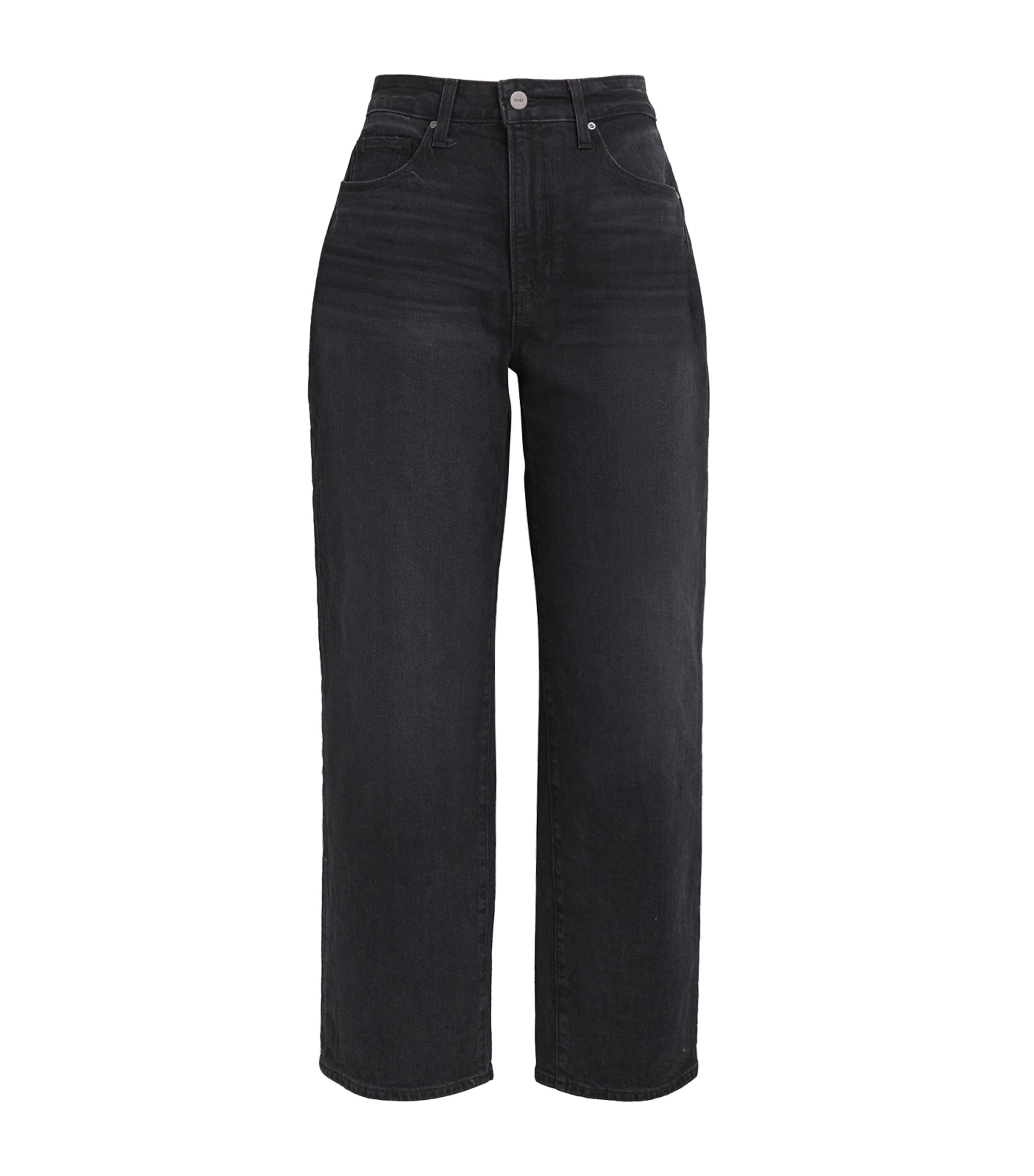 Paige Heartthrob Straight Jeans In Black