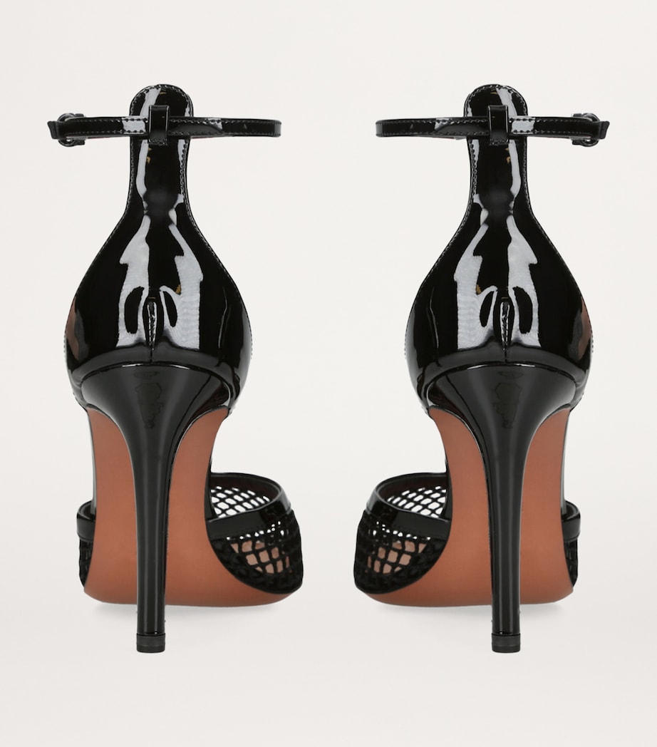 Alaïa Leather Mesh Ballerina Pumps 90 Black Image 2