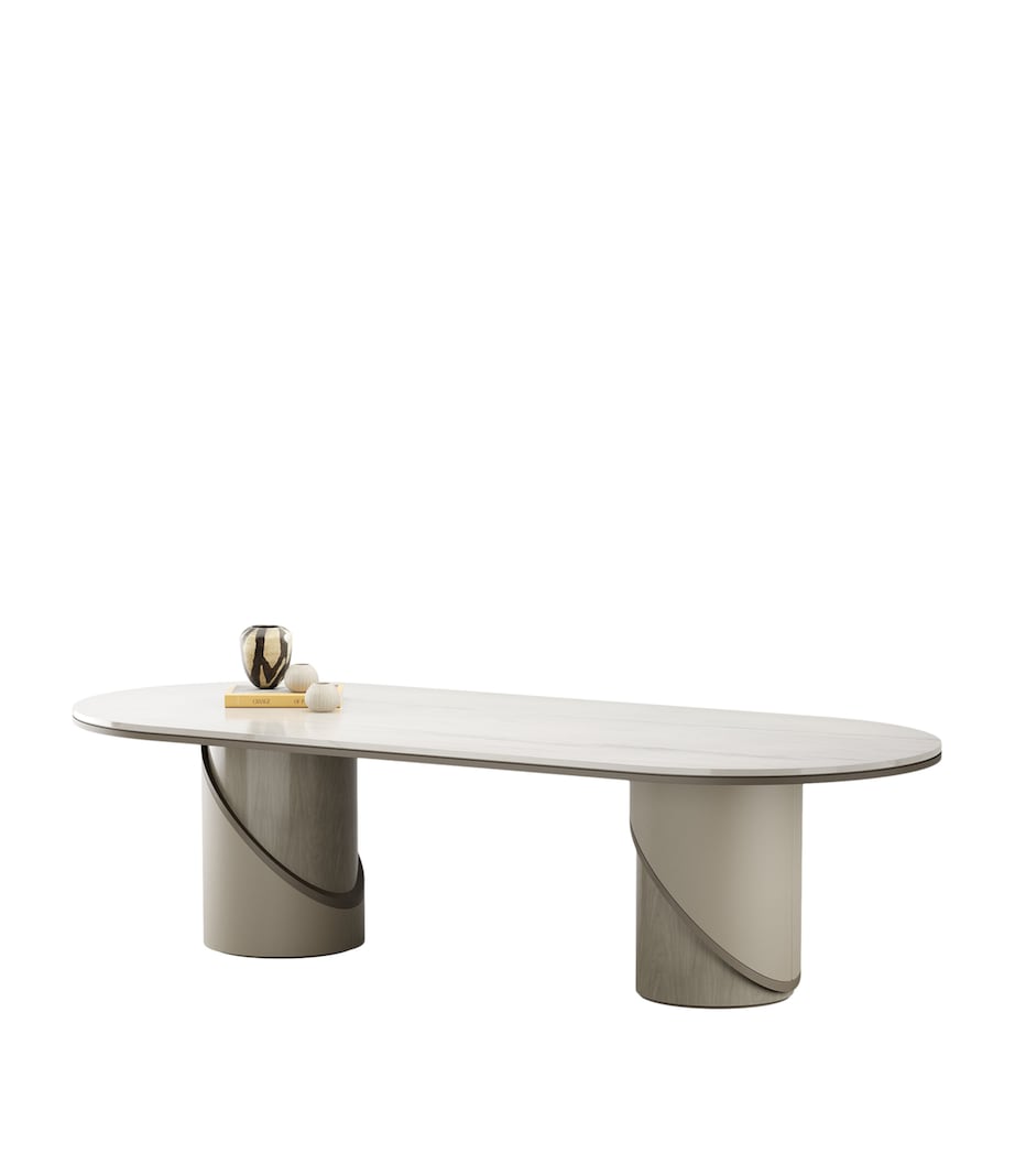 Frato Wood Tbilisi Dining Table Grey Image 3