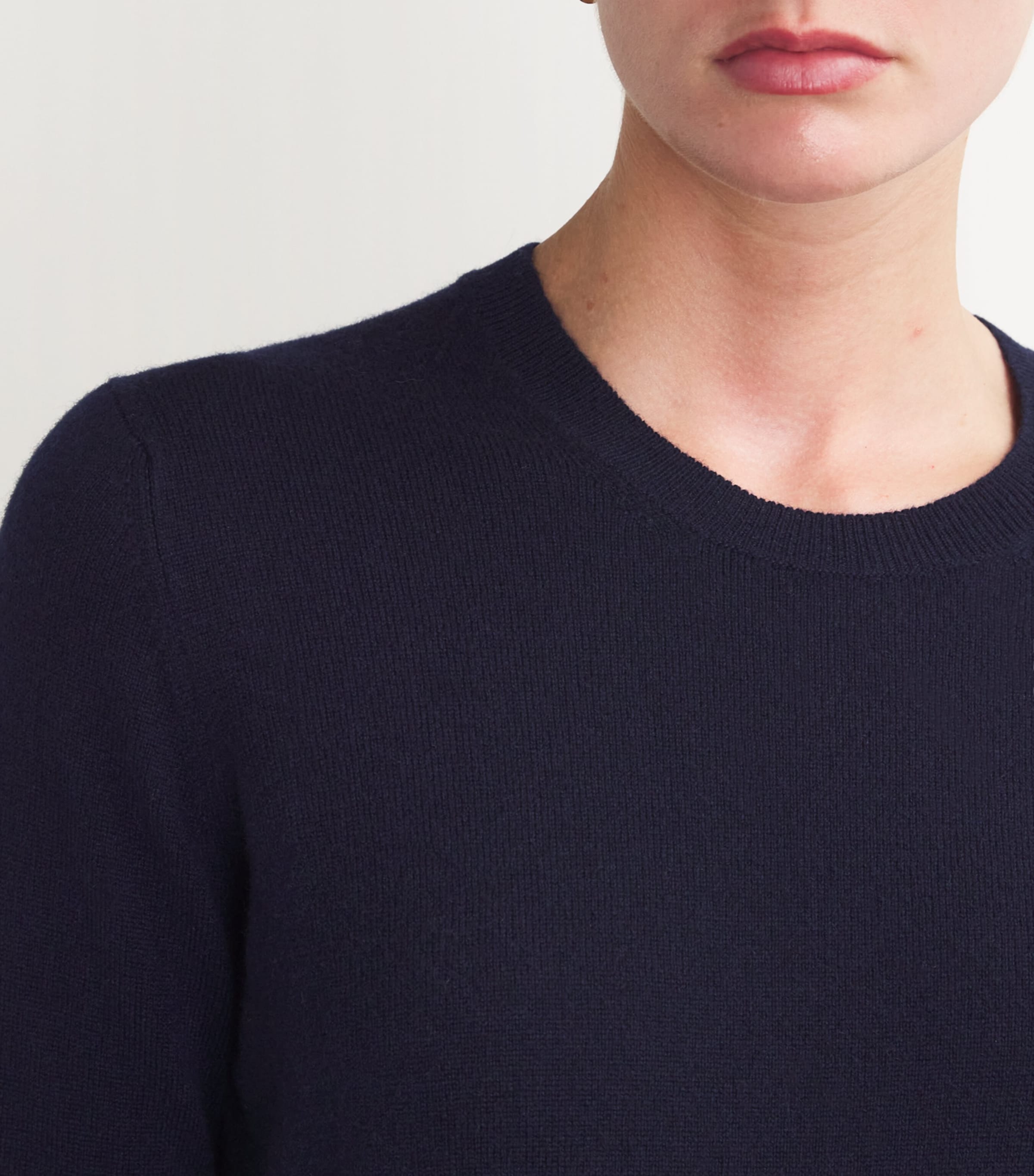 Cashmere Crew-Neck Sweater T&D NAVY Image 6