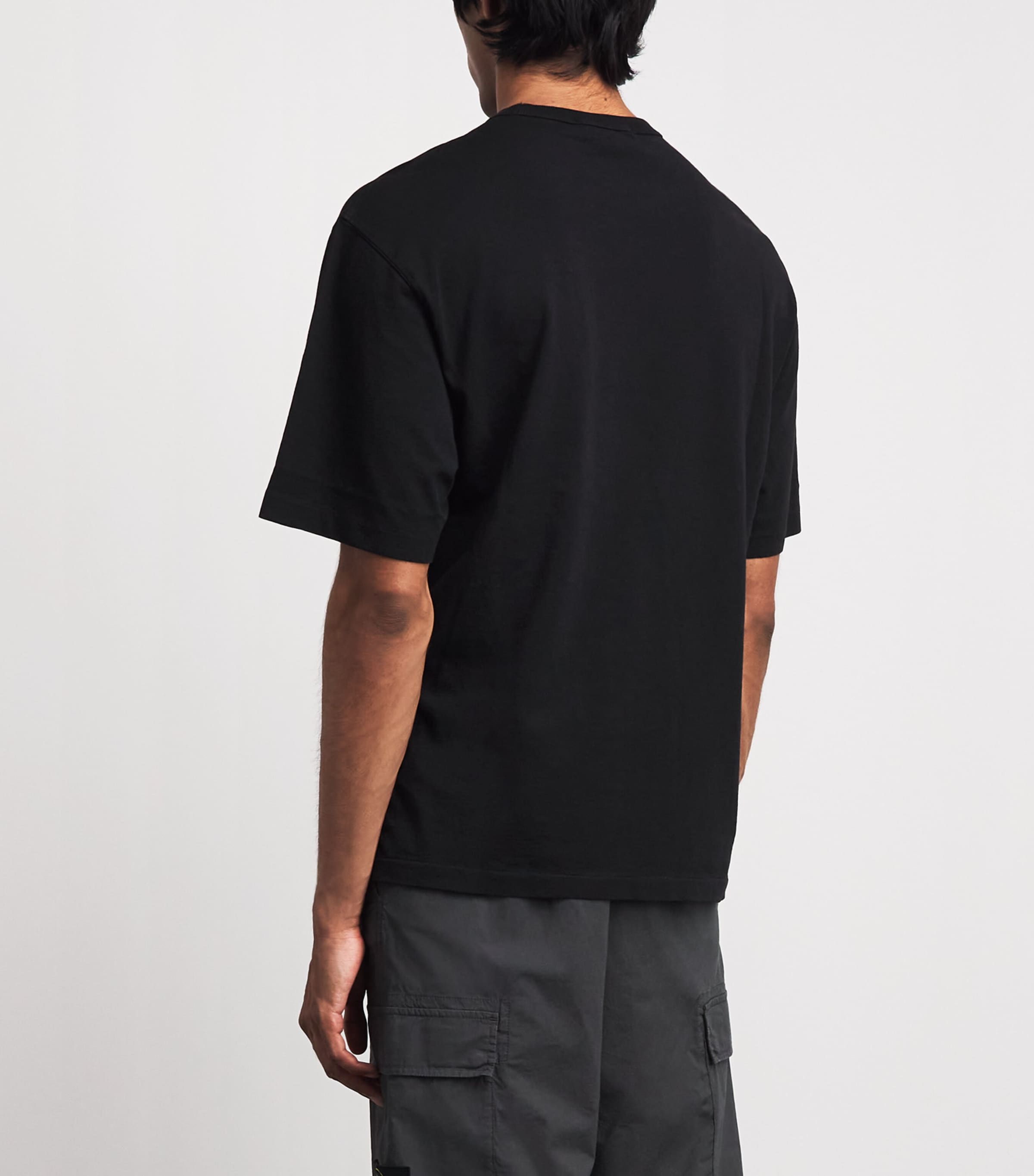 Stone Island Mens Organic Cotton Embroidered T-Shirt Image 5