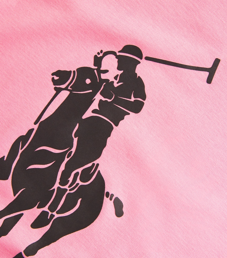 Cotton Polo Pony T-Shirt COURSE PINK Image 5
