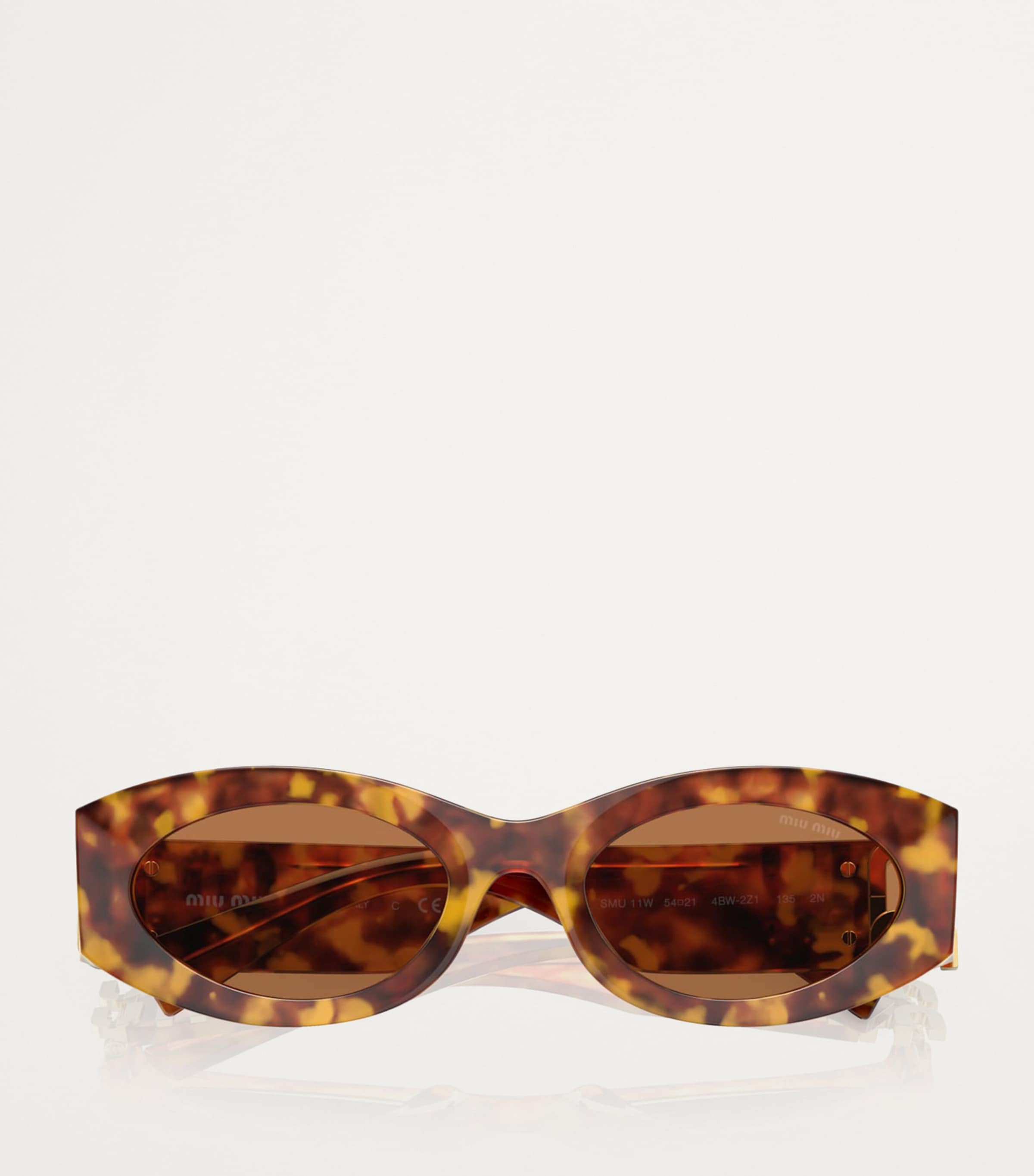 Acetate Oval MU11WS Sunglasses 4BW2Z1 Image 5