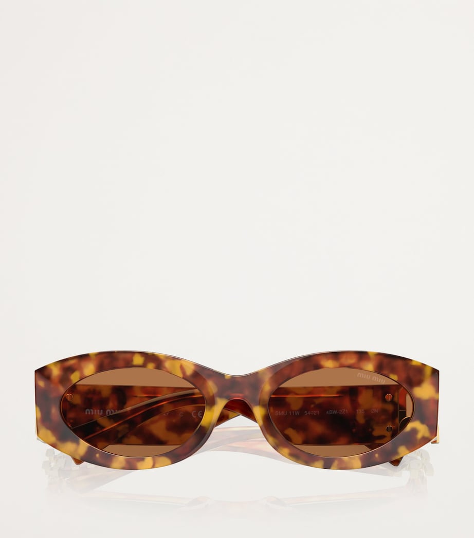 Acetate Oval MU11WS Sunglasses 4BW2Z1 Image 5