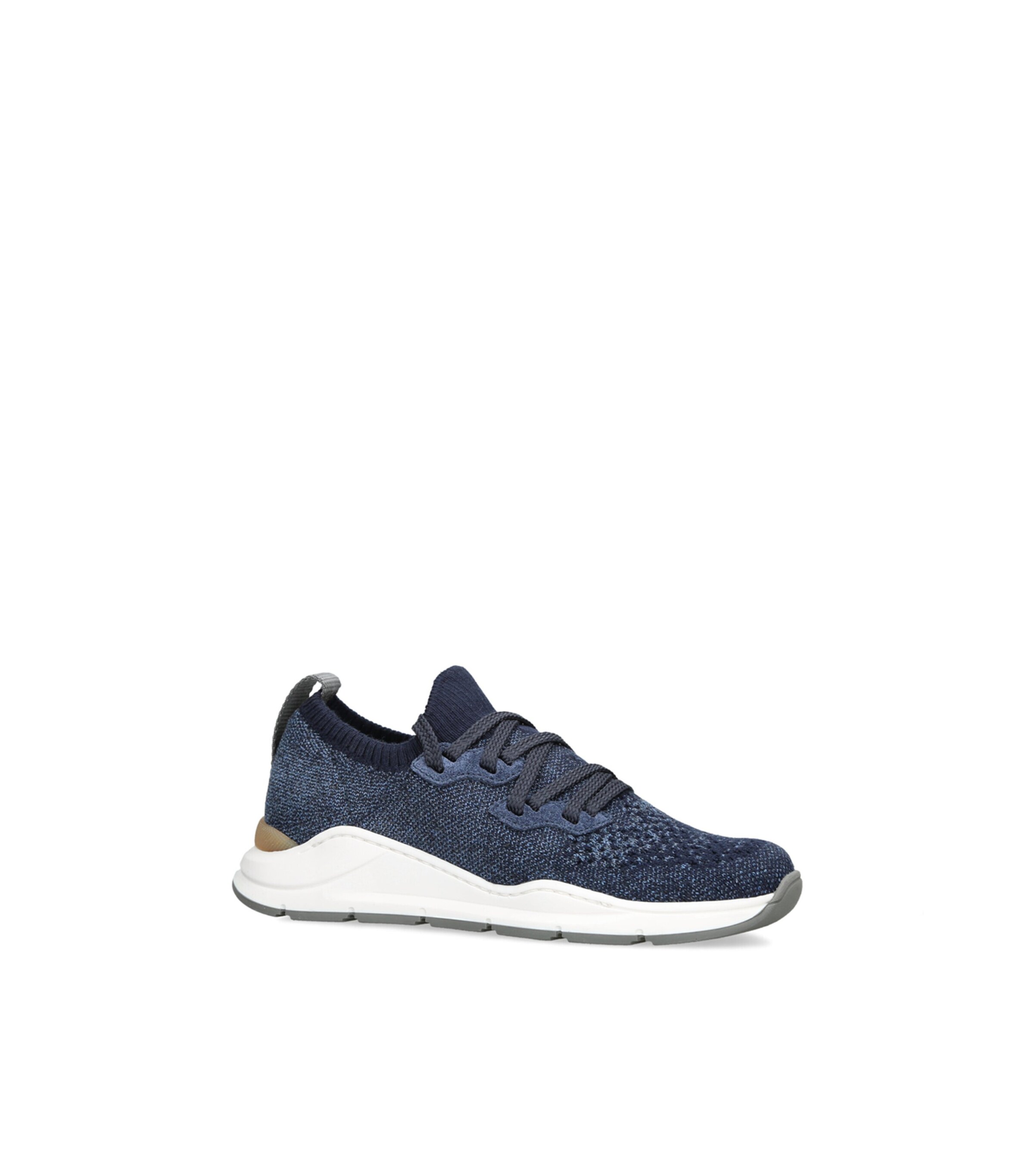 Brunello Cucinelli Kids Knitted Sneakers Blue/dark Image 2