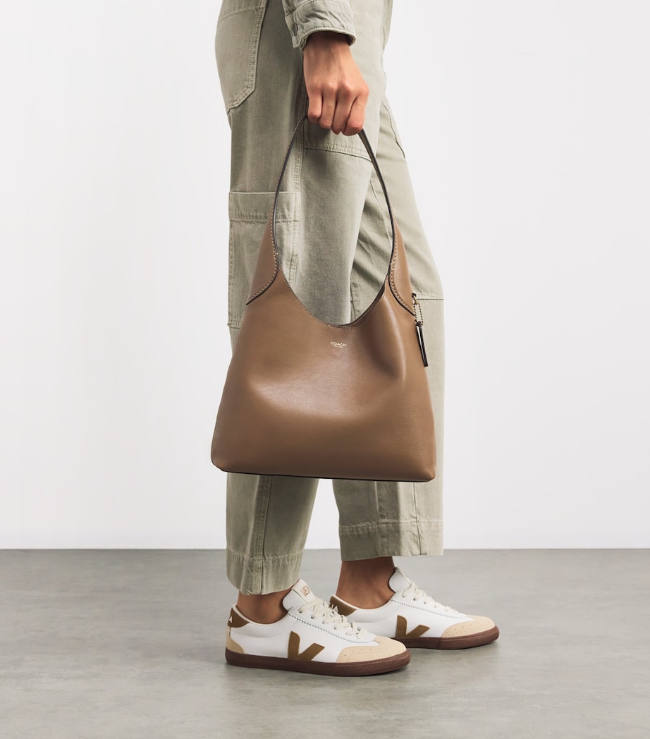 Coach Leather Brooklyn 39 Shoulder Bag Stone Image 5