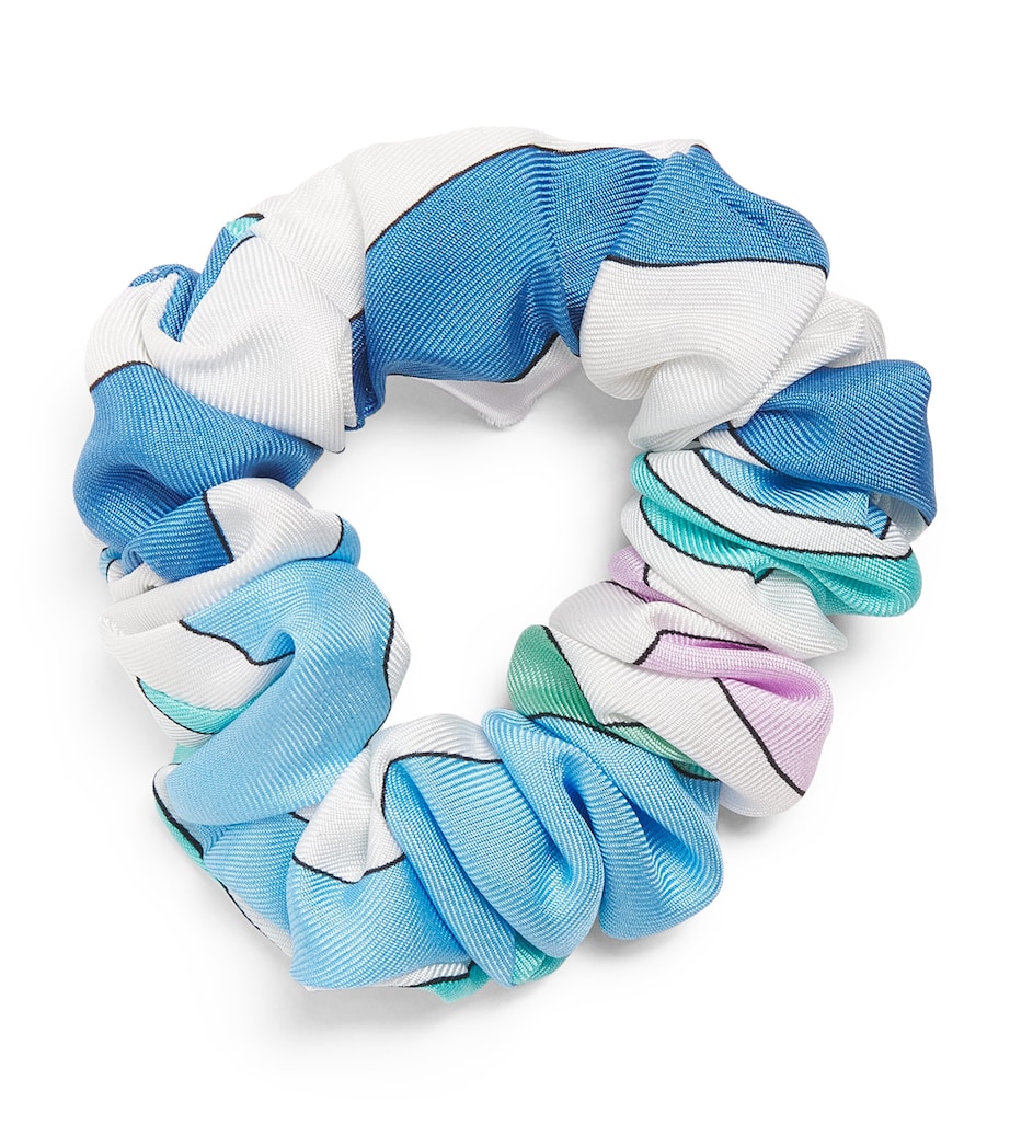 Iride Print Scrunchie A04 CELESTE/BIANCO Image 1