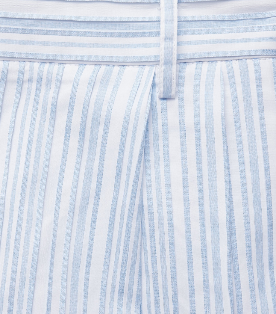 Simkhai Womens Wide-Leg Grace Trousers Blue Stripe Image 6