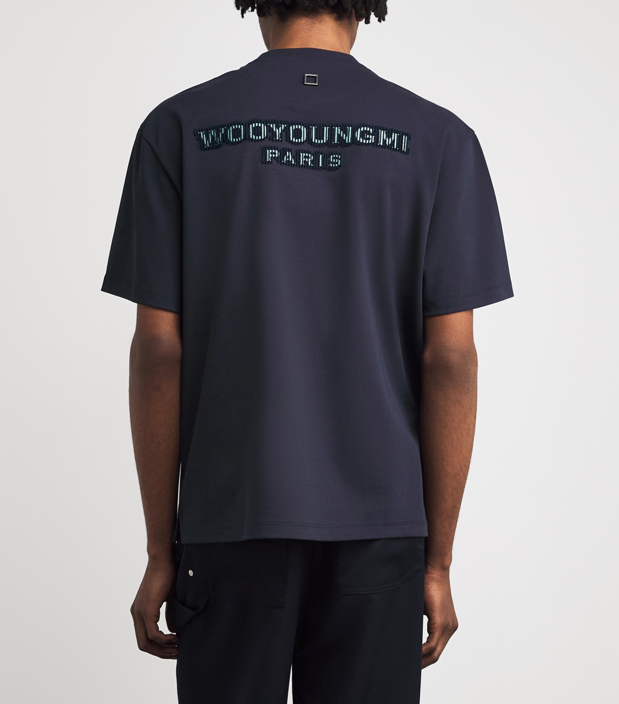 Wooyoungmi Blue Cotton Felt Logo T-Shirt | Harrods US