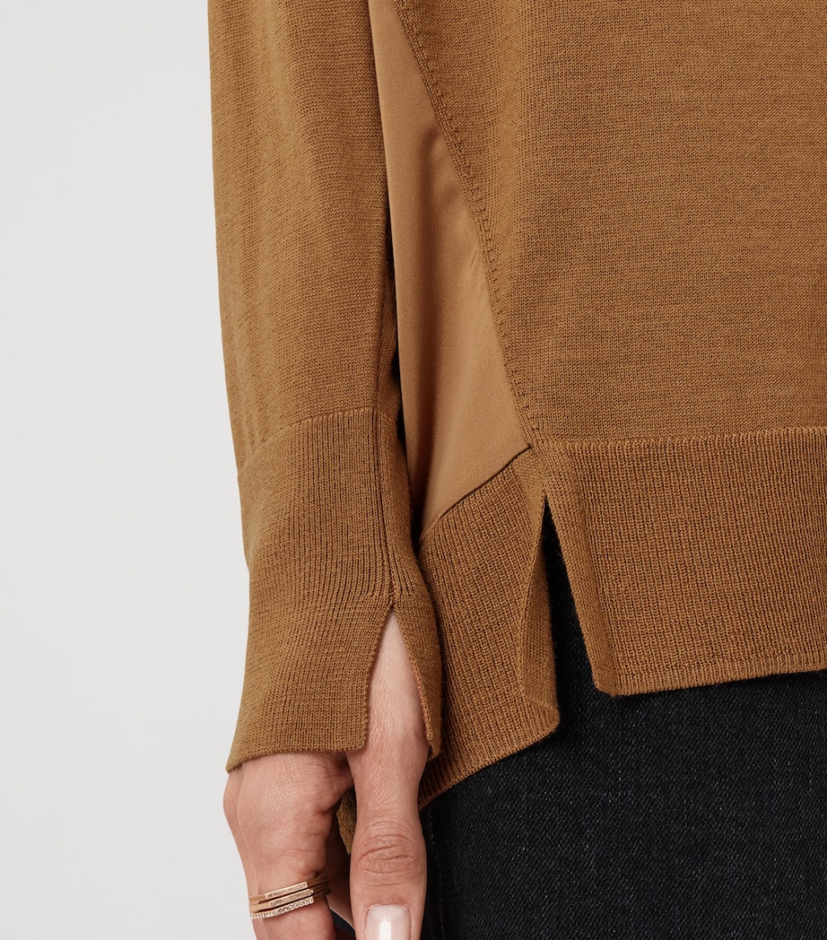 Wool Bern Sweater CARAMEL BROWN Image 6