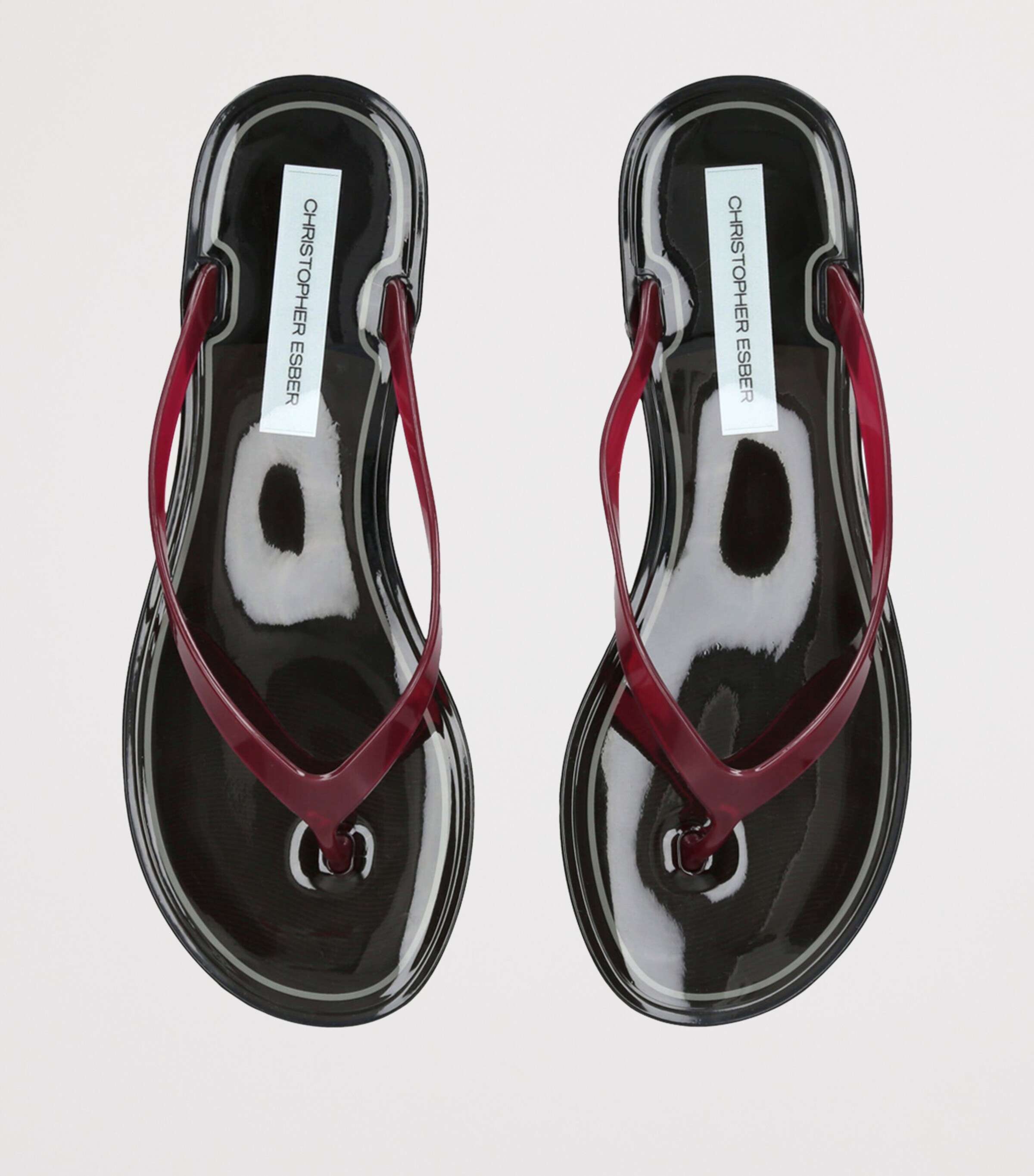 Jo Flip Flops RED/DARK Image 4