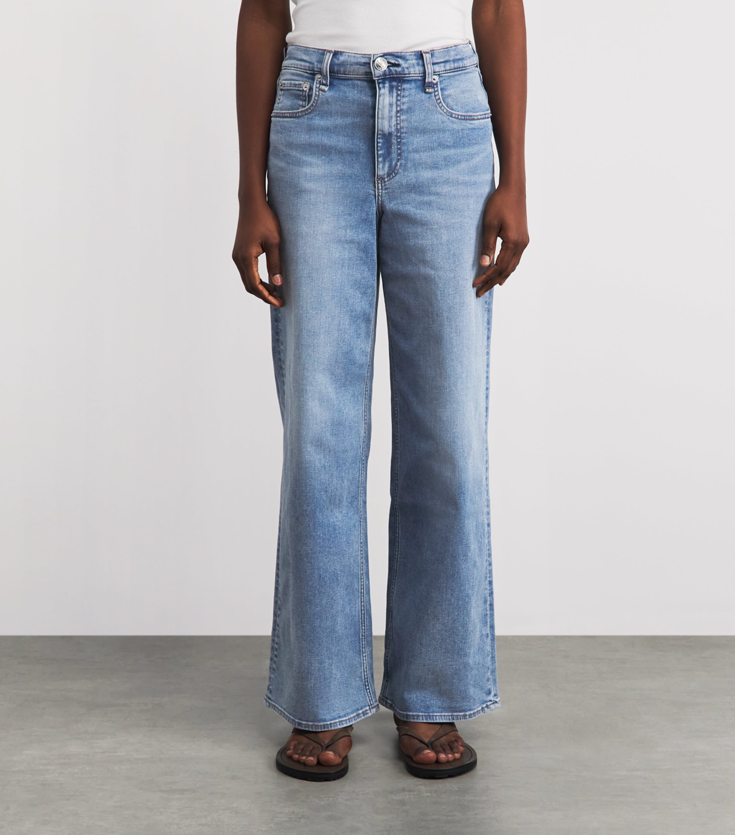 Rag & Bone Womens Andi Wide-Leg Jeans Lyon Image 4