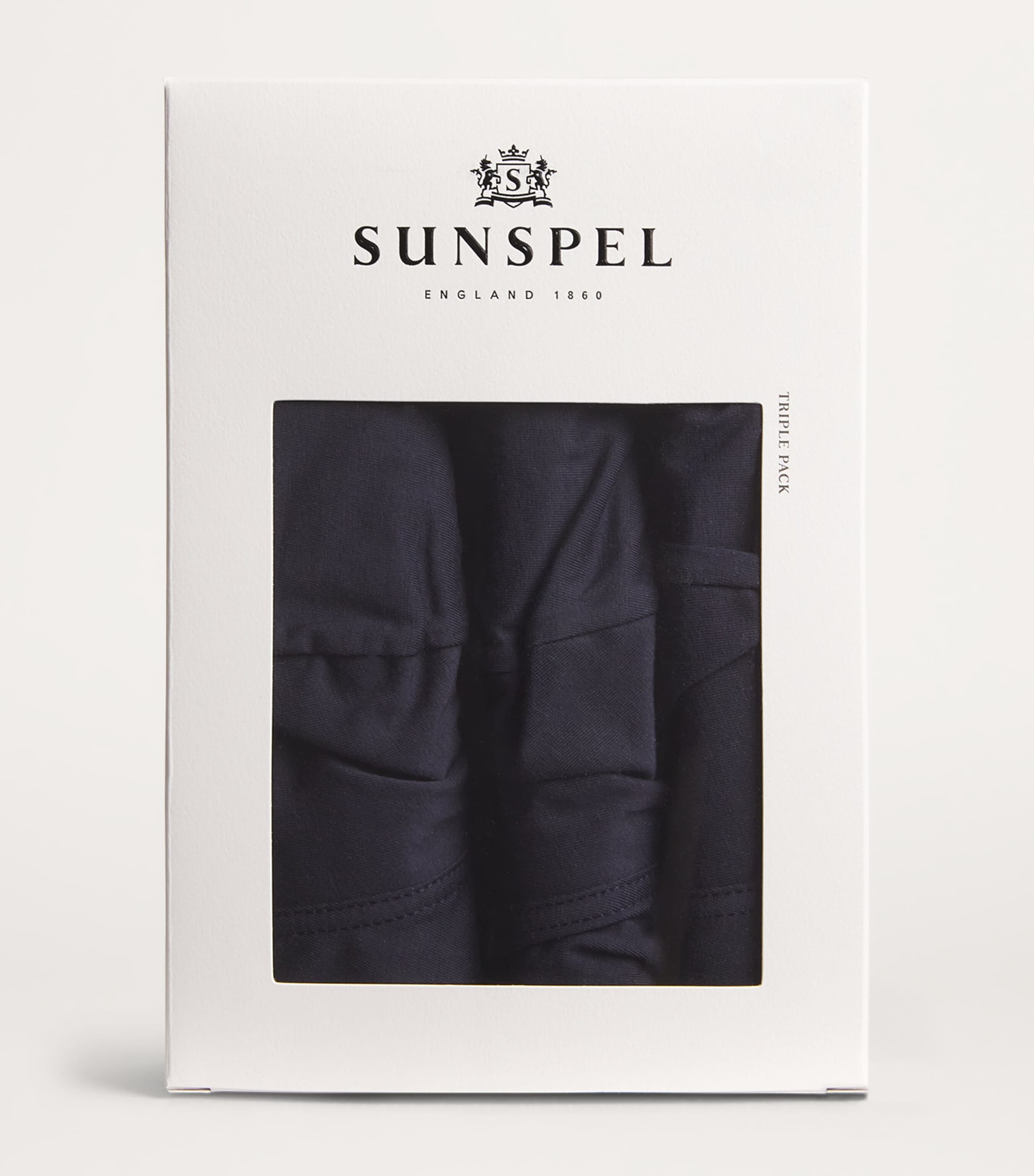 Stretch-Cotton Trunks (Pack of 3) BUAA NAVY Image 4