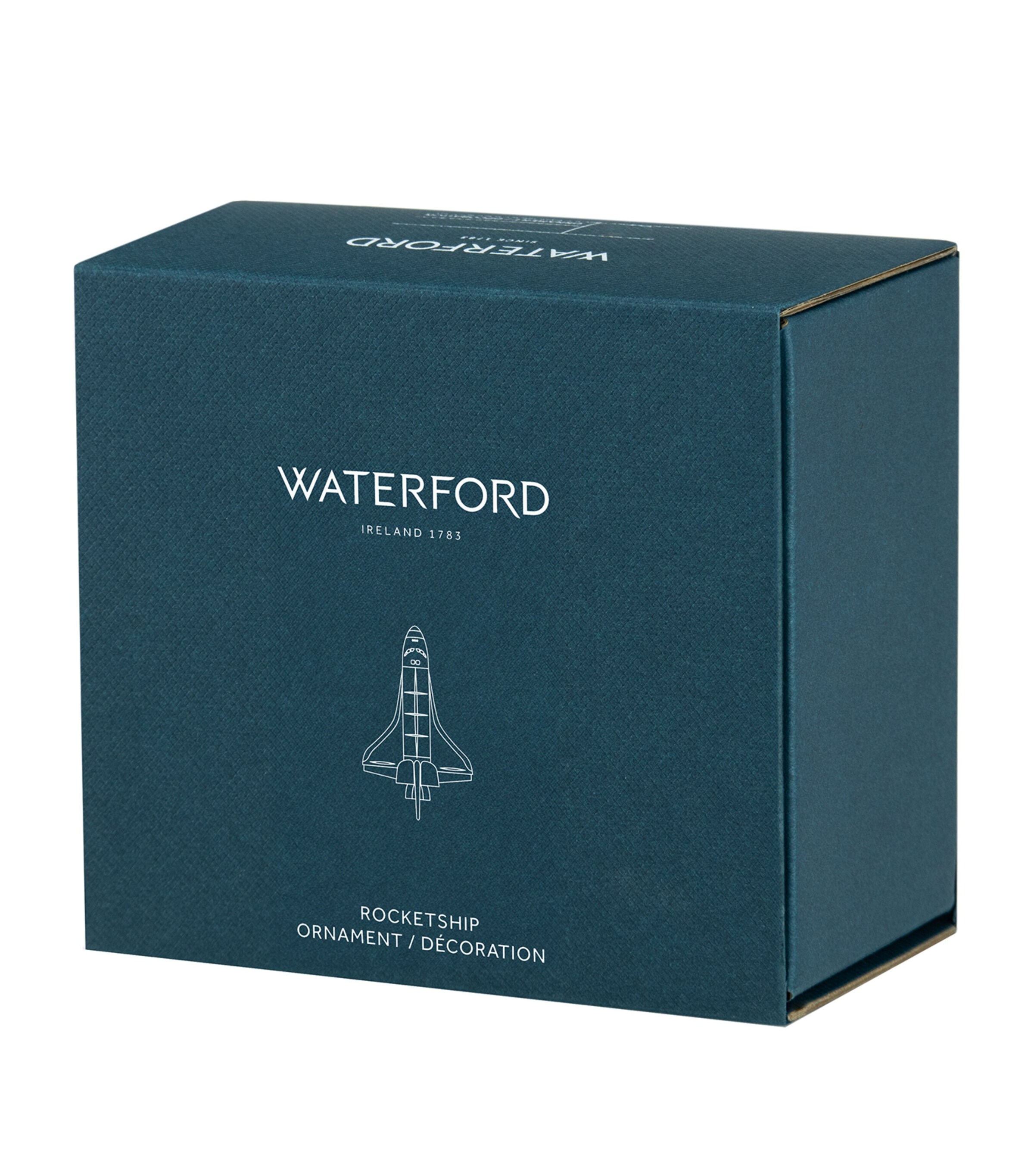 Metal Rocketship Ornament GOLD Image 3