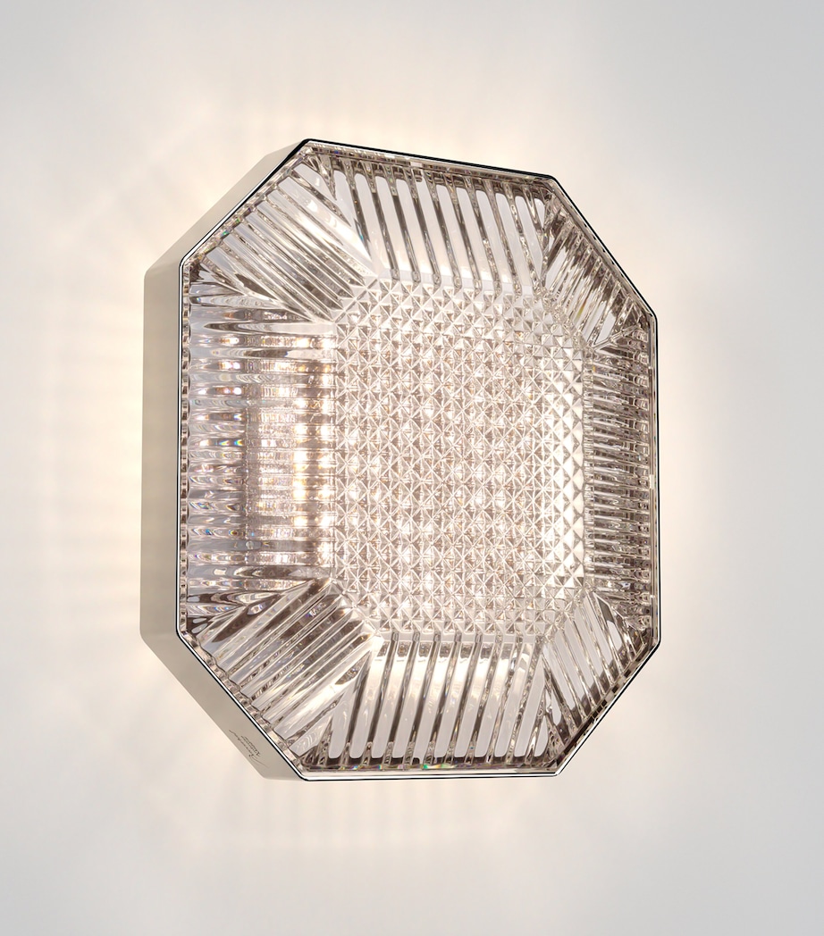 Baccarat Crystal Octogone Wall Lamp Clear Image 1