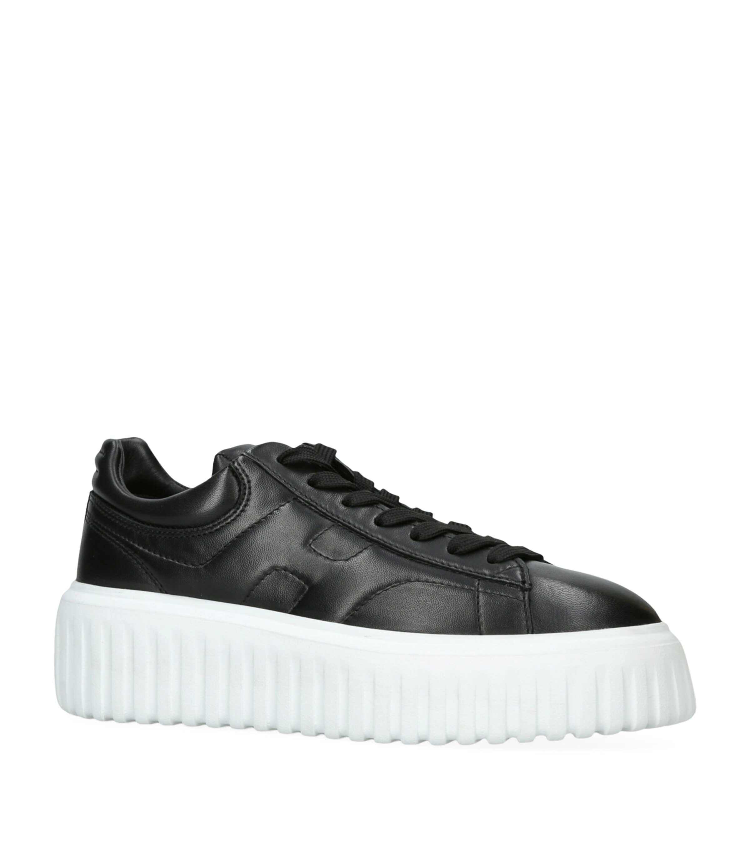 Hogan Leather Allaciato Sneakers Blk/other Image 3