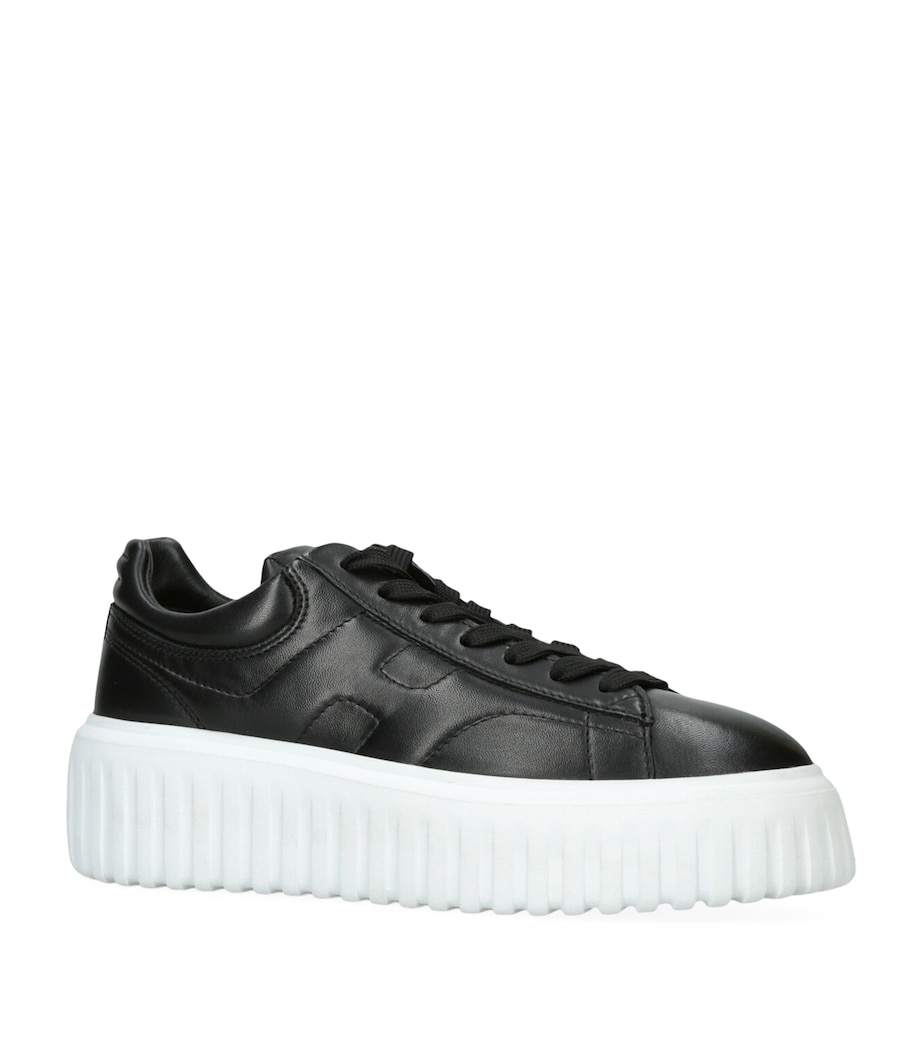 Leather Allaciato Sneakers BLK/OTHER Image 3