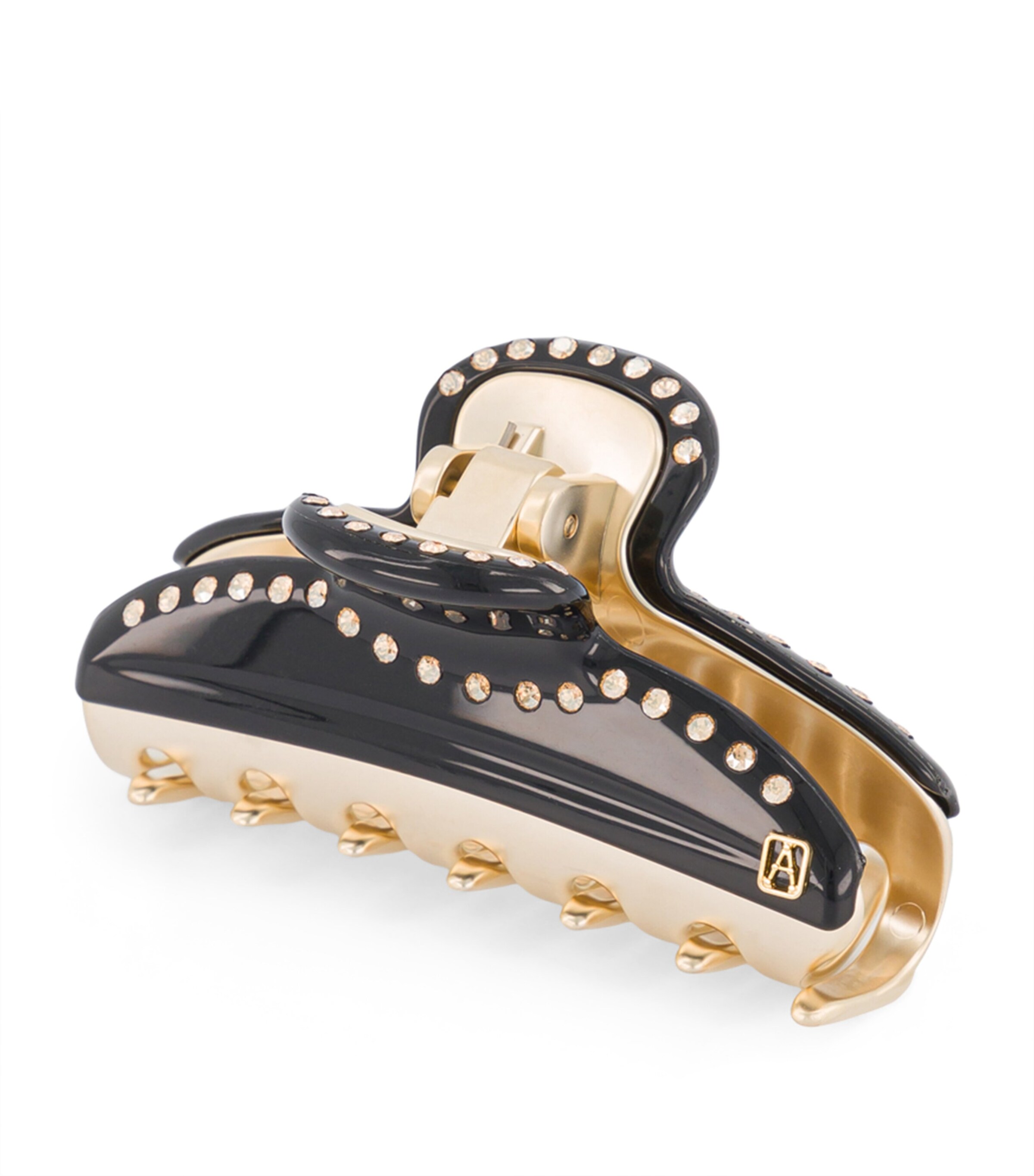 Alexandre de Paris Gold-Plated Claw Hair Clip Noir B/or Image 2