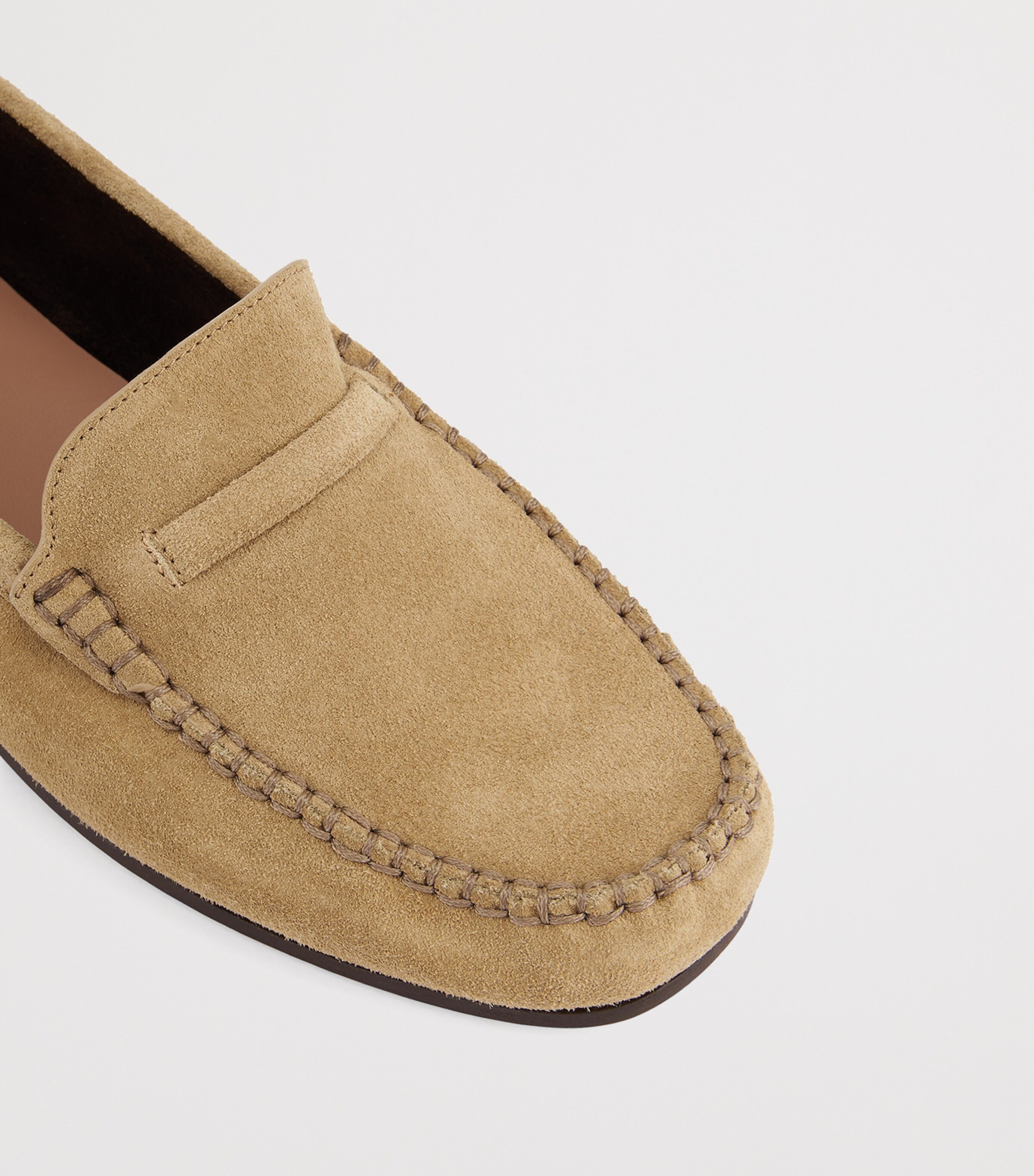 Malone Souliers Suede Knightsbridge Loafers Sand Image 5