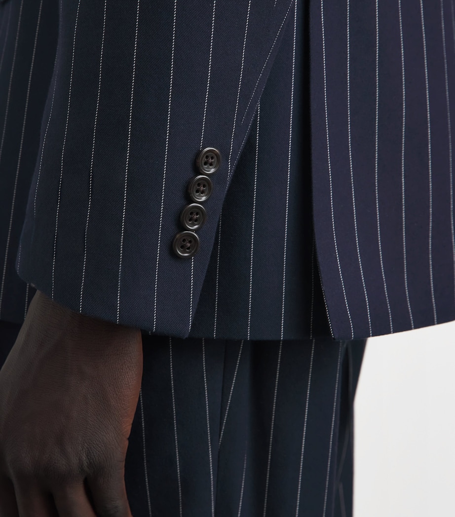 Polo Ralph Lauren Mens Stripe 2-Piece Suit Navy/cream Image 7