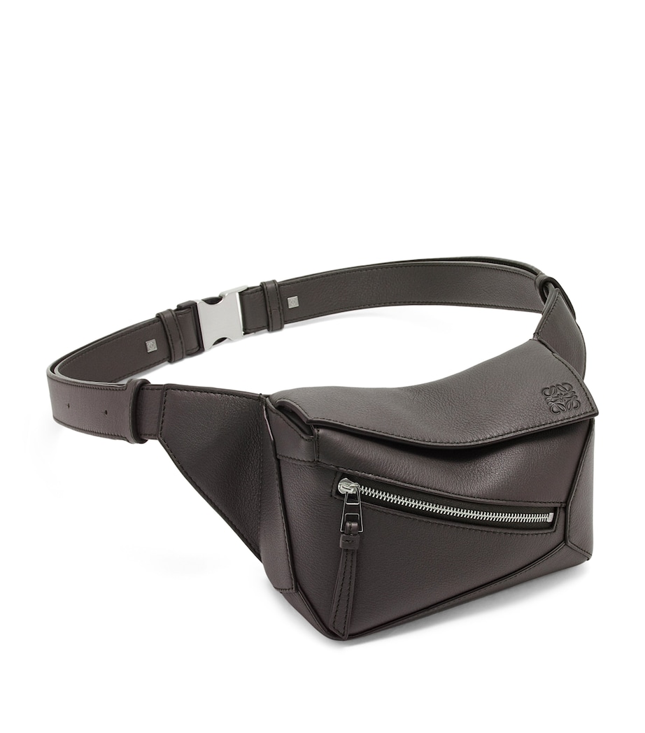 Mini Leather Puzzle Belt Bag DARK GREY Image 2