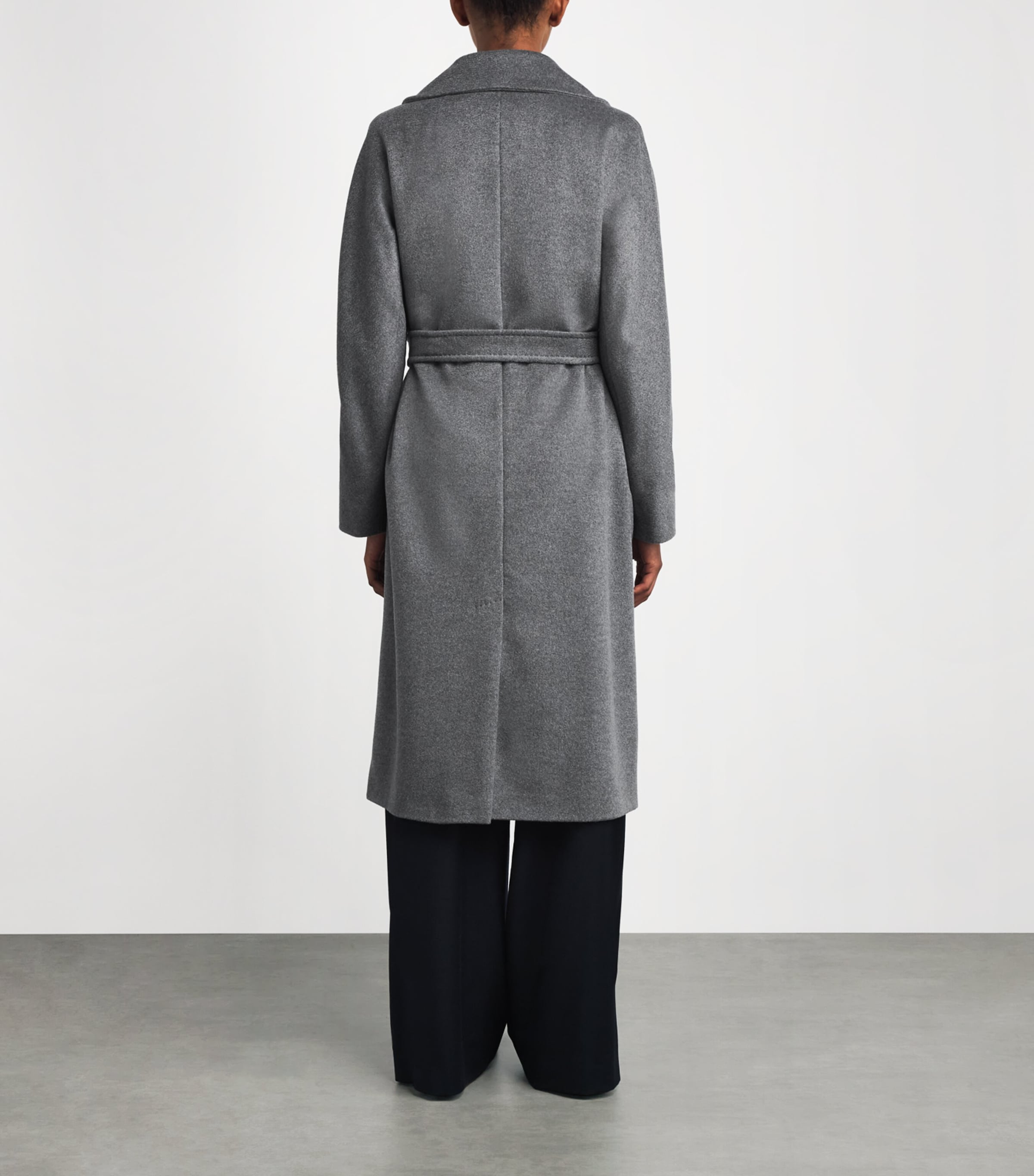 Virgin Wool Overcoat DARK GREY Image 4