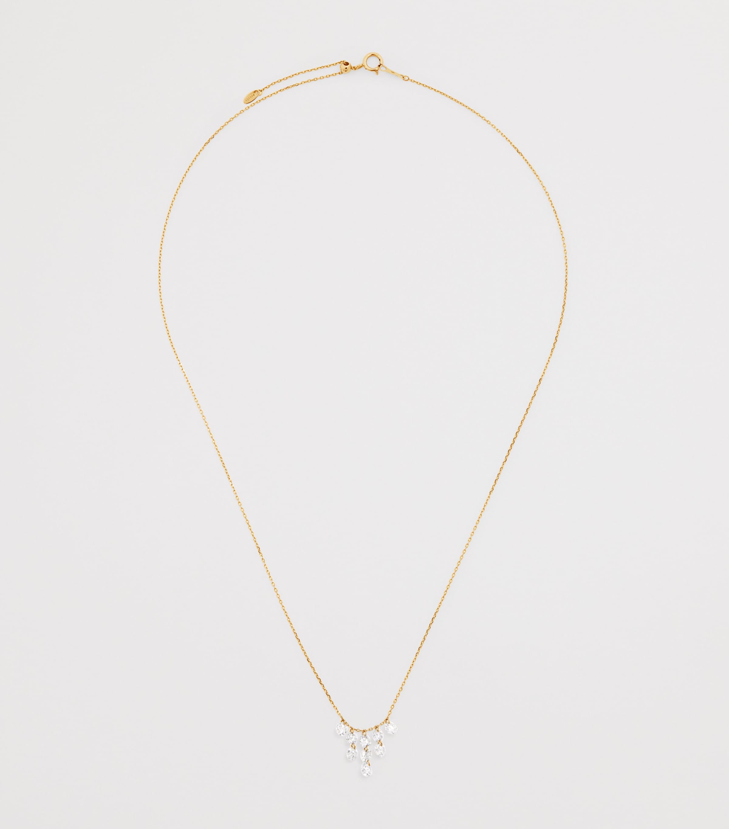 Yellow Gold and Diamond Céleste Triangle Necklace YELLOW GOLD Image 3