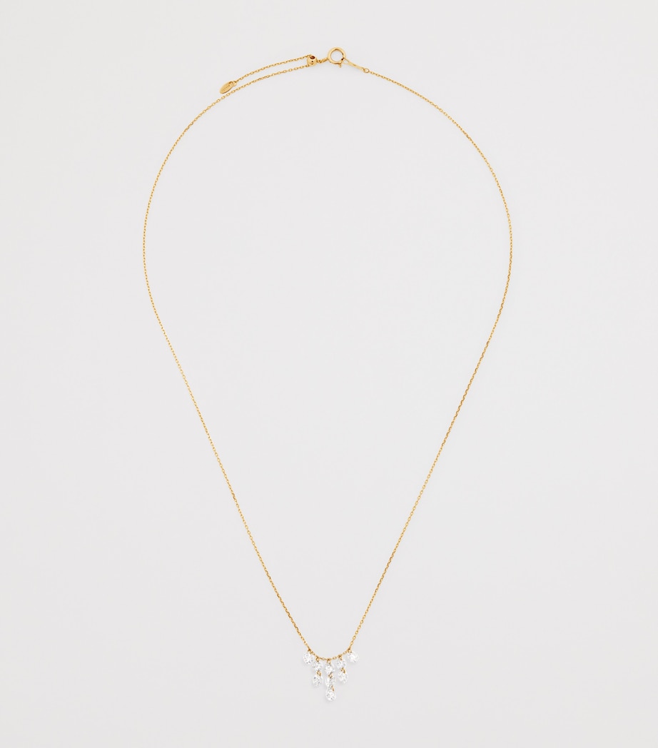 Yellow Gold and Diamond Céleste Triangle Necklace YELLOW GOLD Image 3