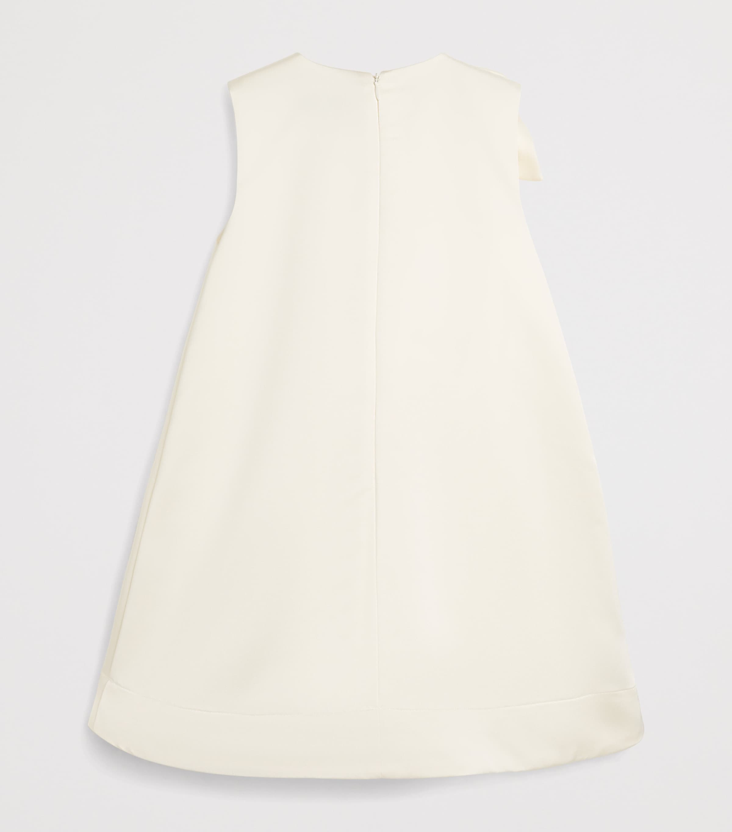 Appliqué Sweet Pea Dress (4-14 Years) 103CREME SATIN Image 2