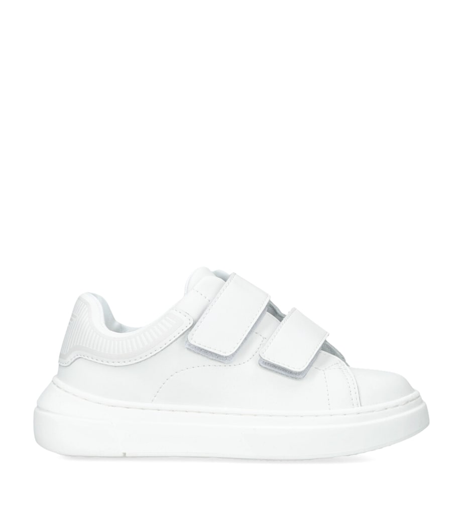Leather Velcro Sneakers WHITE Image 1