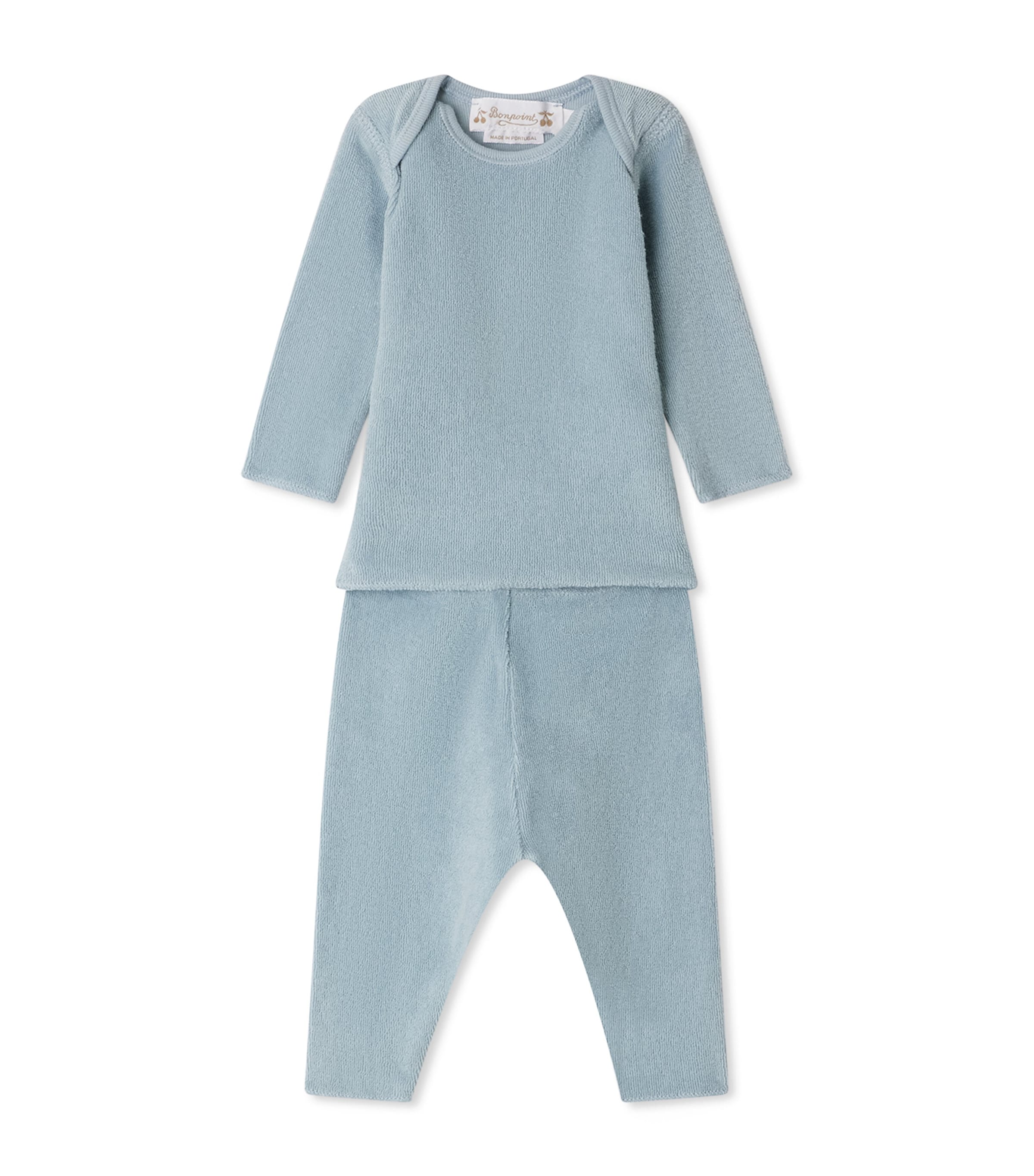 Bonpoint Kids' Cotton Pyjama Set In Blue
