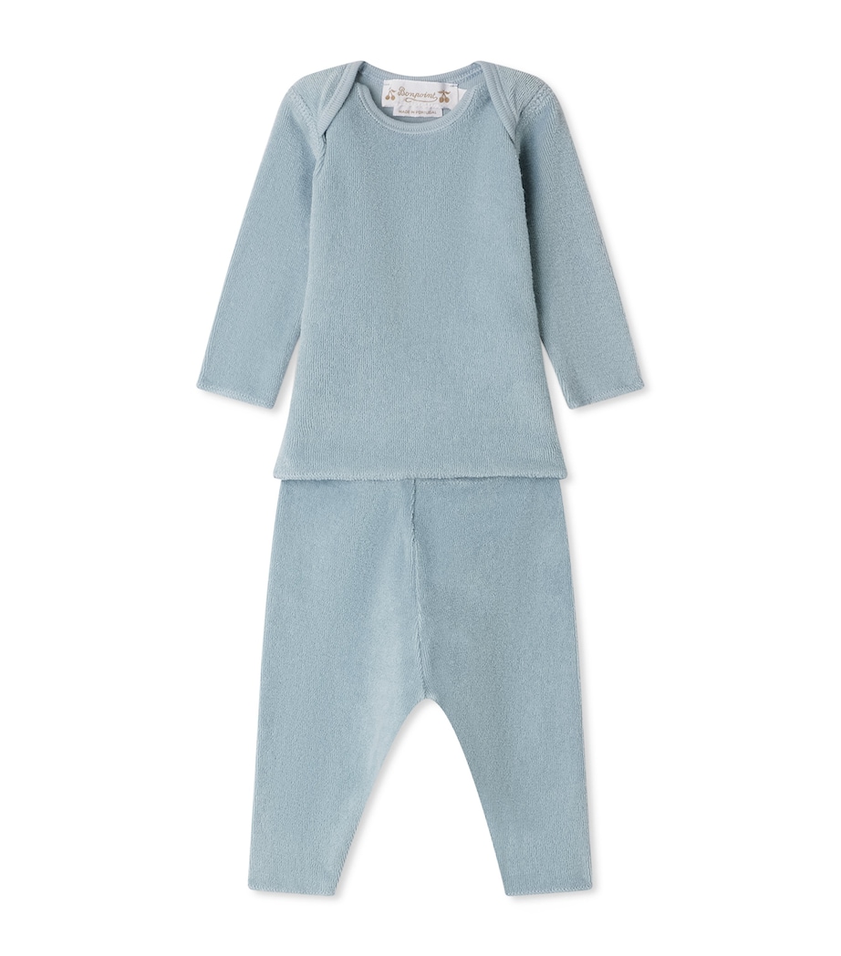 Cotton Pyjama Set (1-18 Months) BLEU DU NORD Image 1